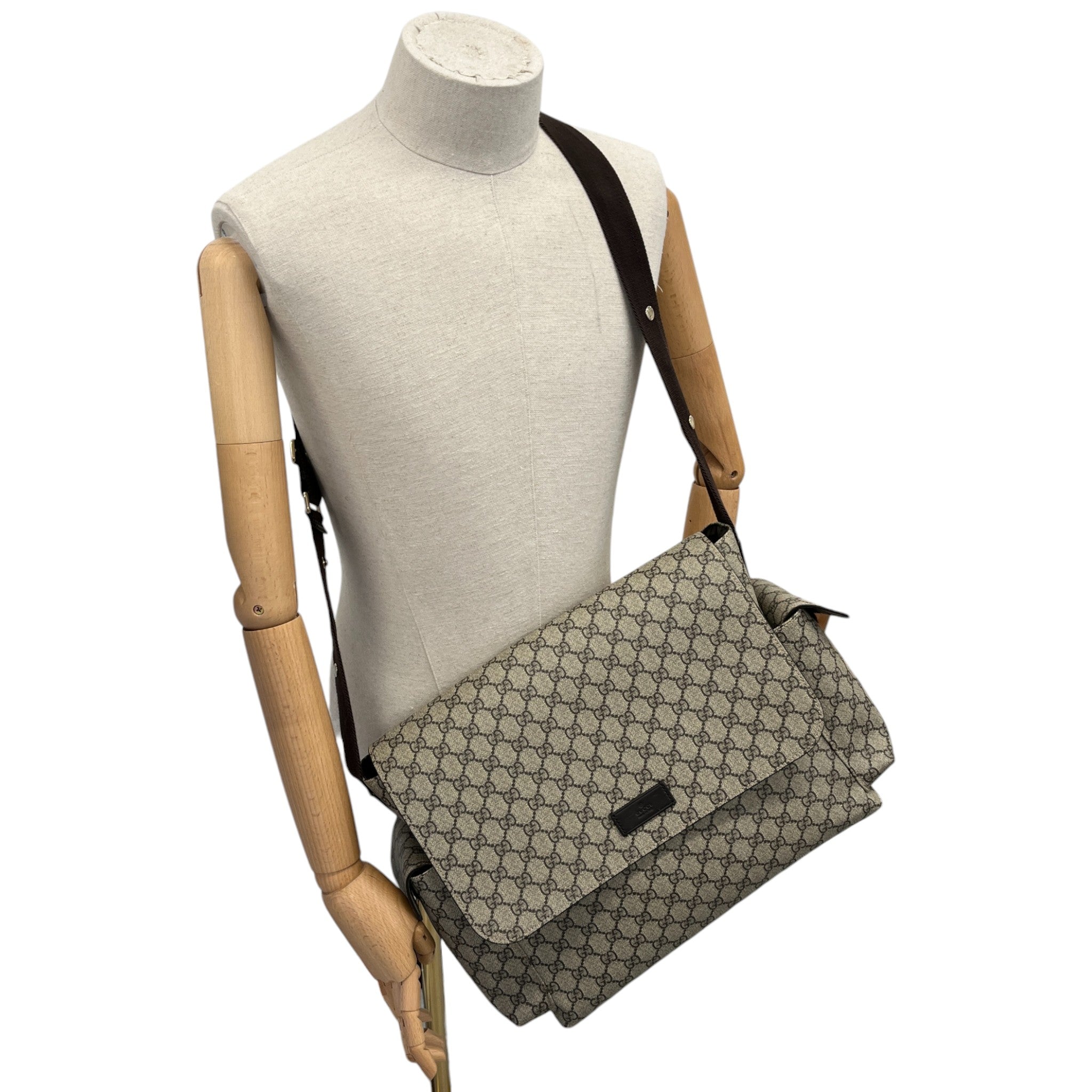 Women's Gg Supreme Canvas Baby Changing Bag Brown