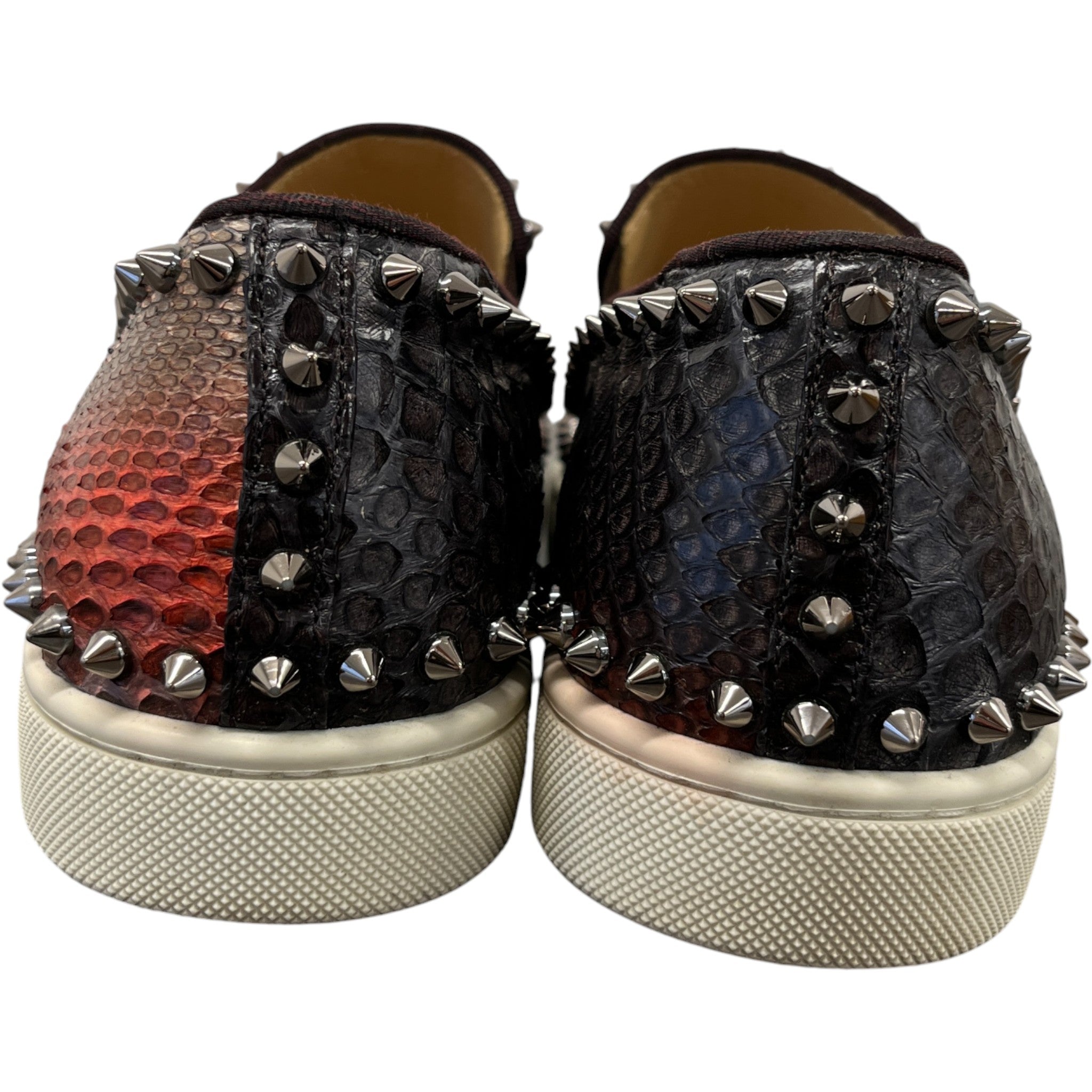 Men's Boat Flat Python Loafers Black Size EU 40 / UK 6