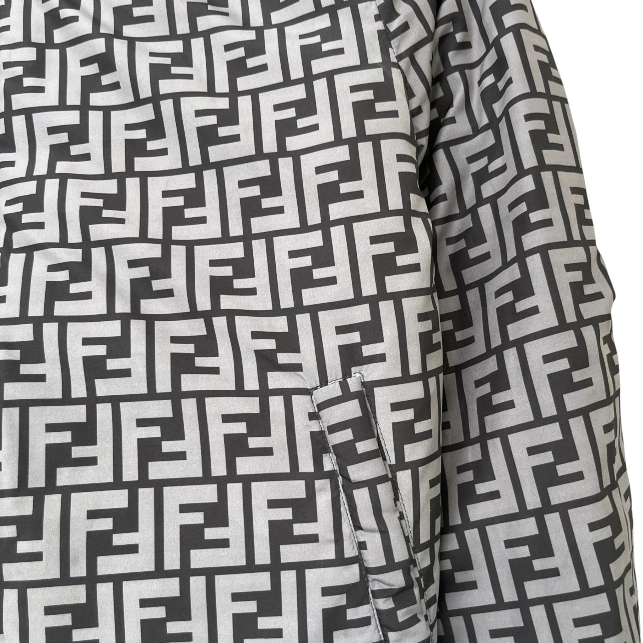 Men's Ff Monogram Reversible Jacket Black Size IT 48 / M