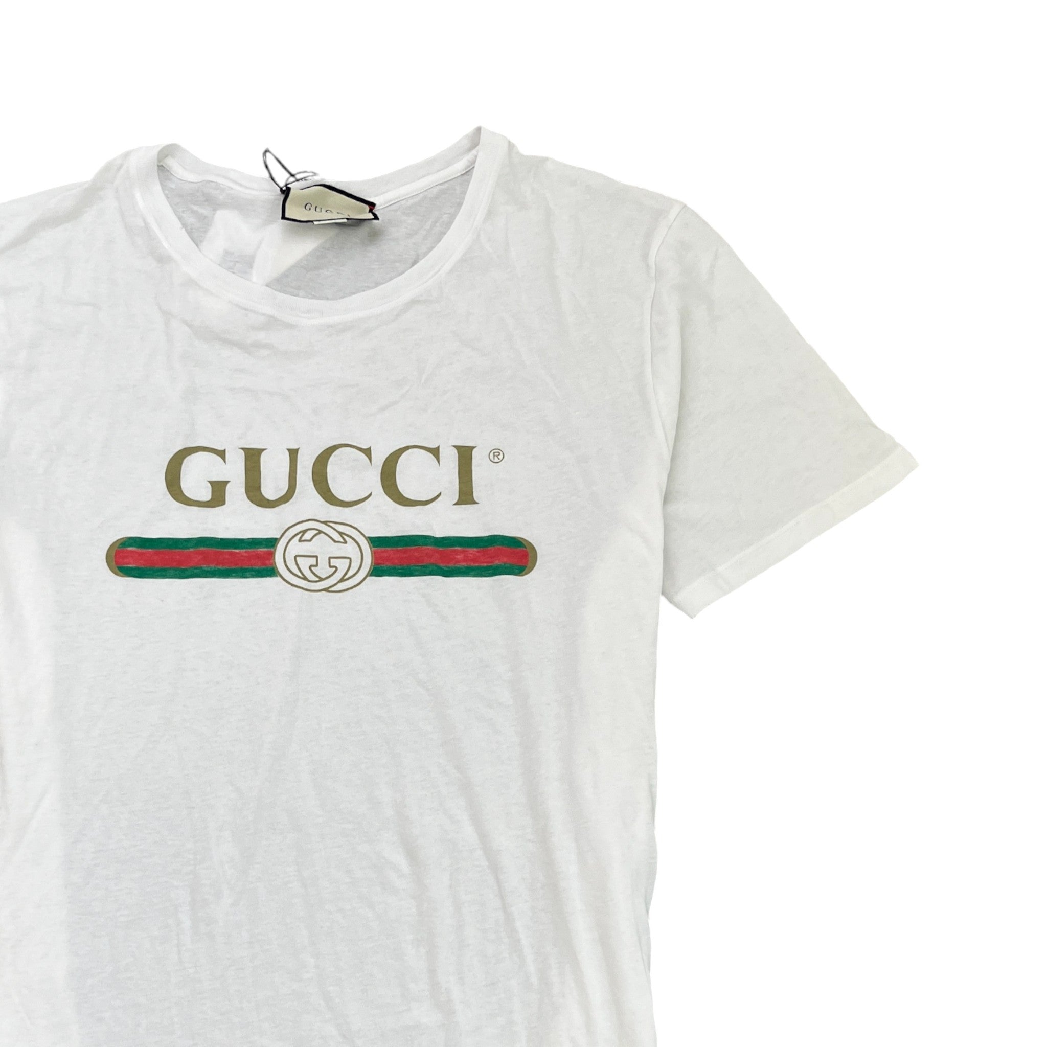 Men's Web Logo T-Shirt White Size XL