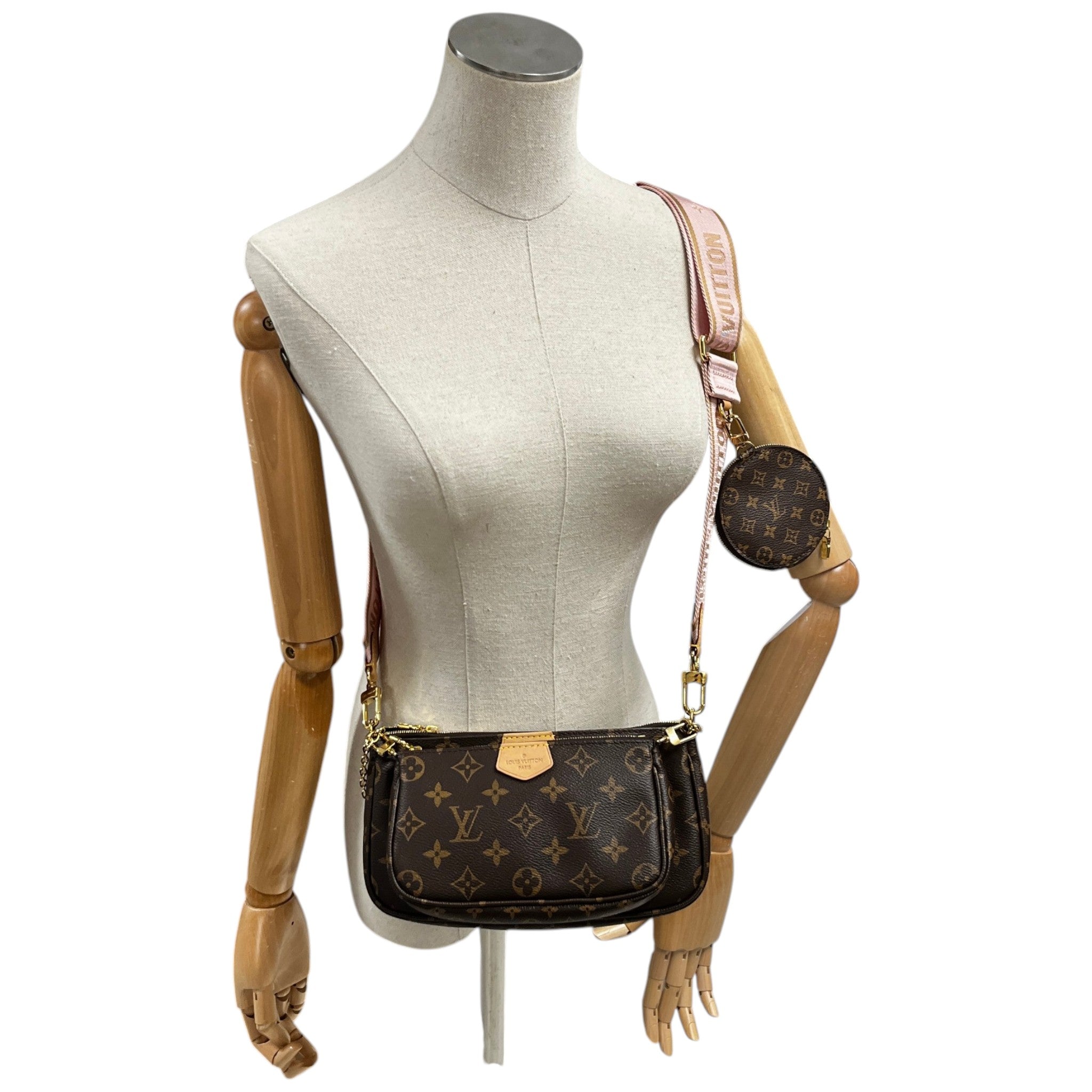 Women's Monogram Multi Pochette Accessoires Bag Brown
