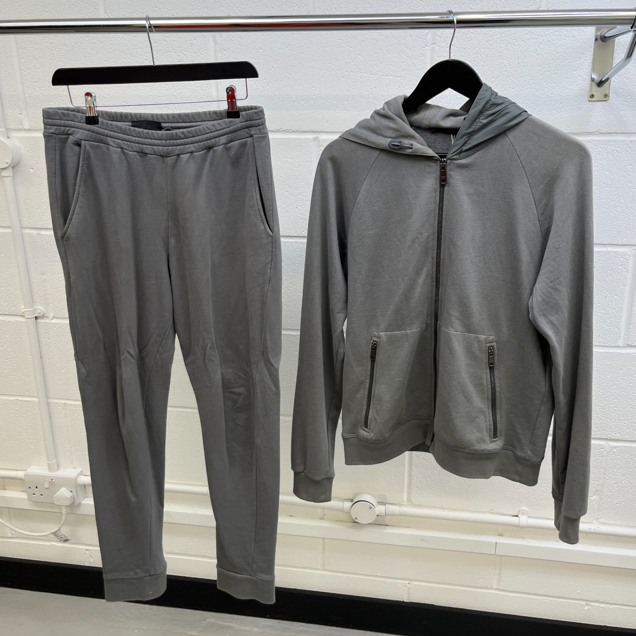 Men's Linear Rosa Full Tracksuit Grey Size M