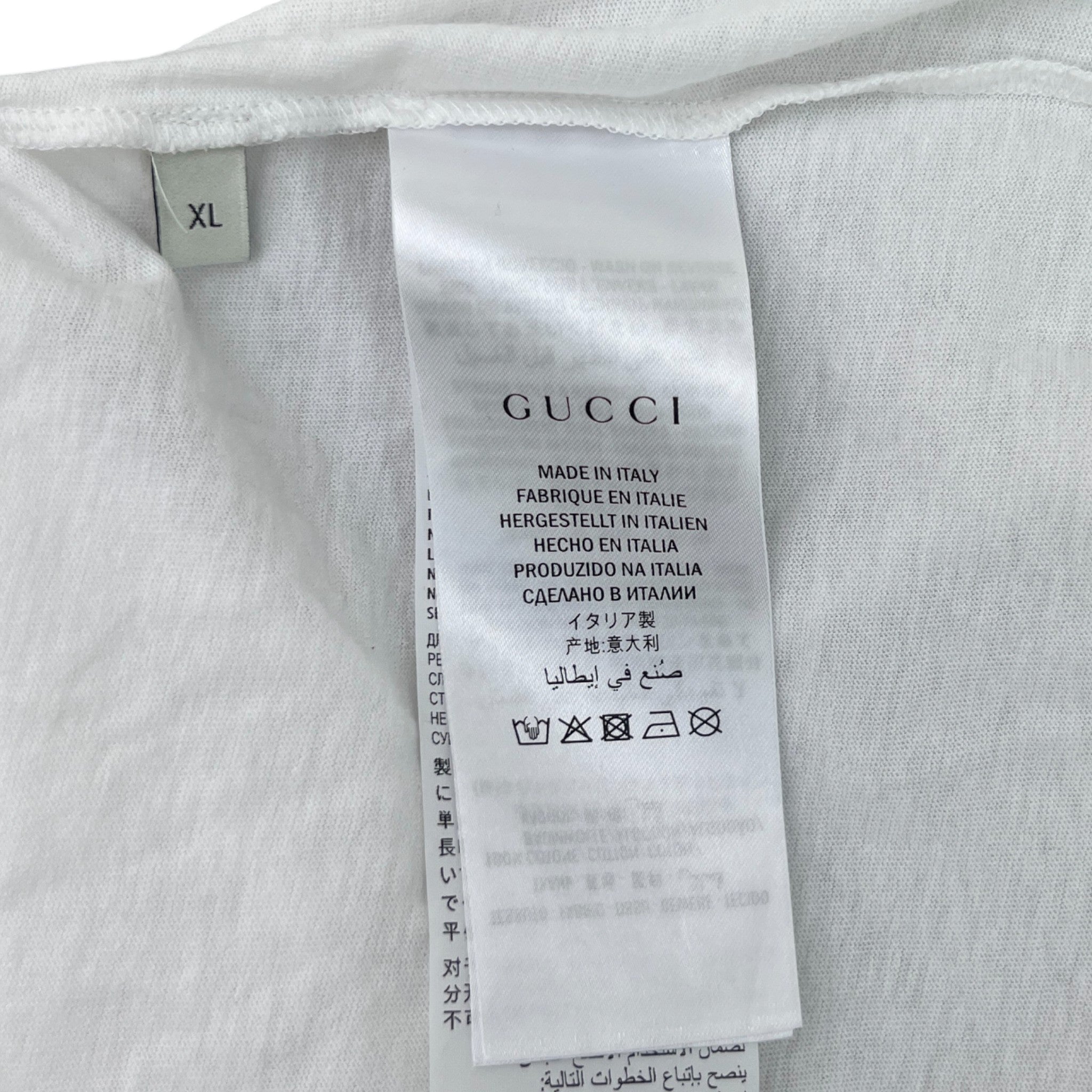 Men's Web Logo T-Shirt White Size XL