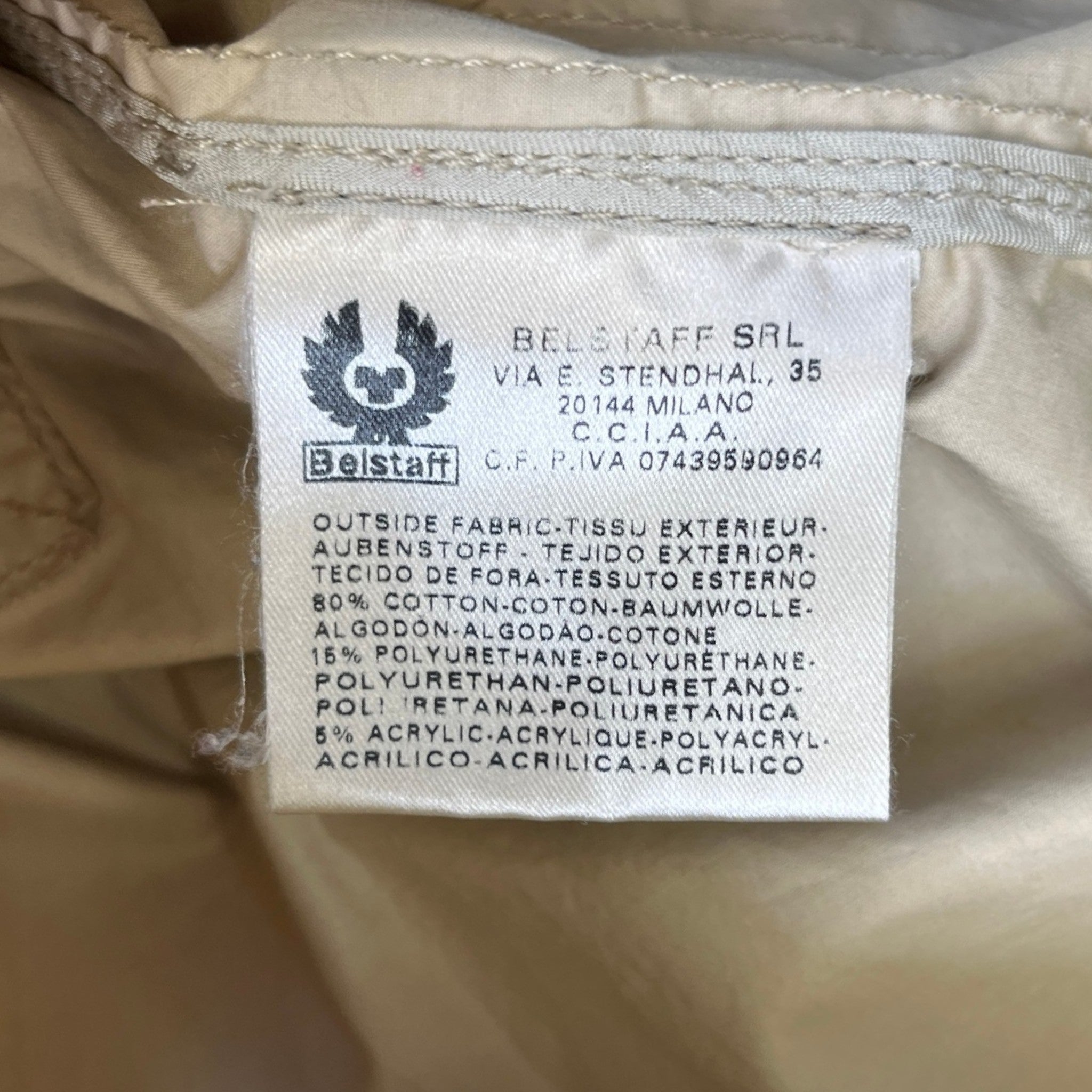 Men's Fieldmaster Jacket Beige Size S