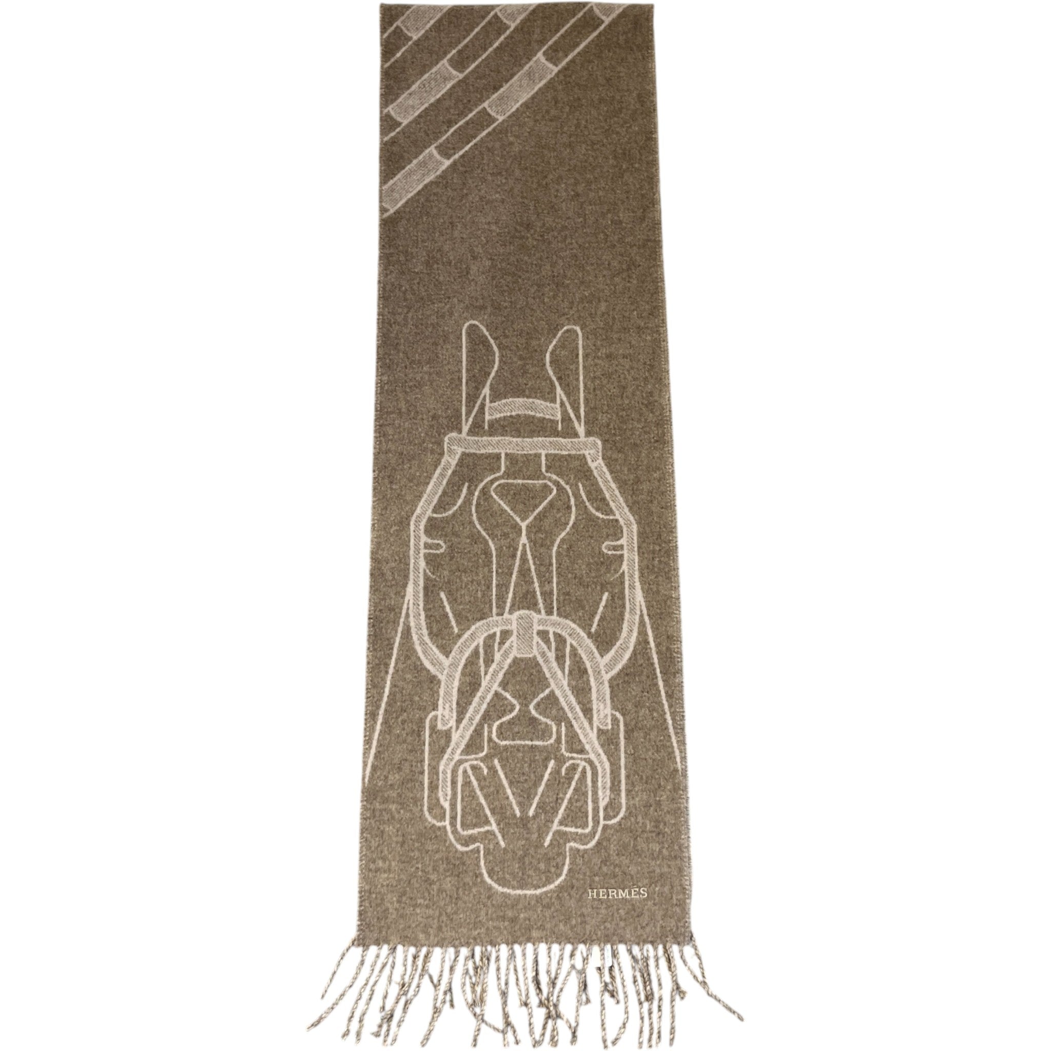 Men's Tete-A-Tete Equestre Scarf Beige