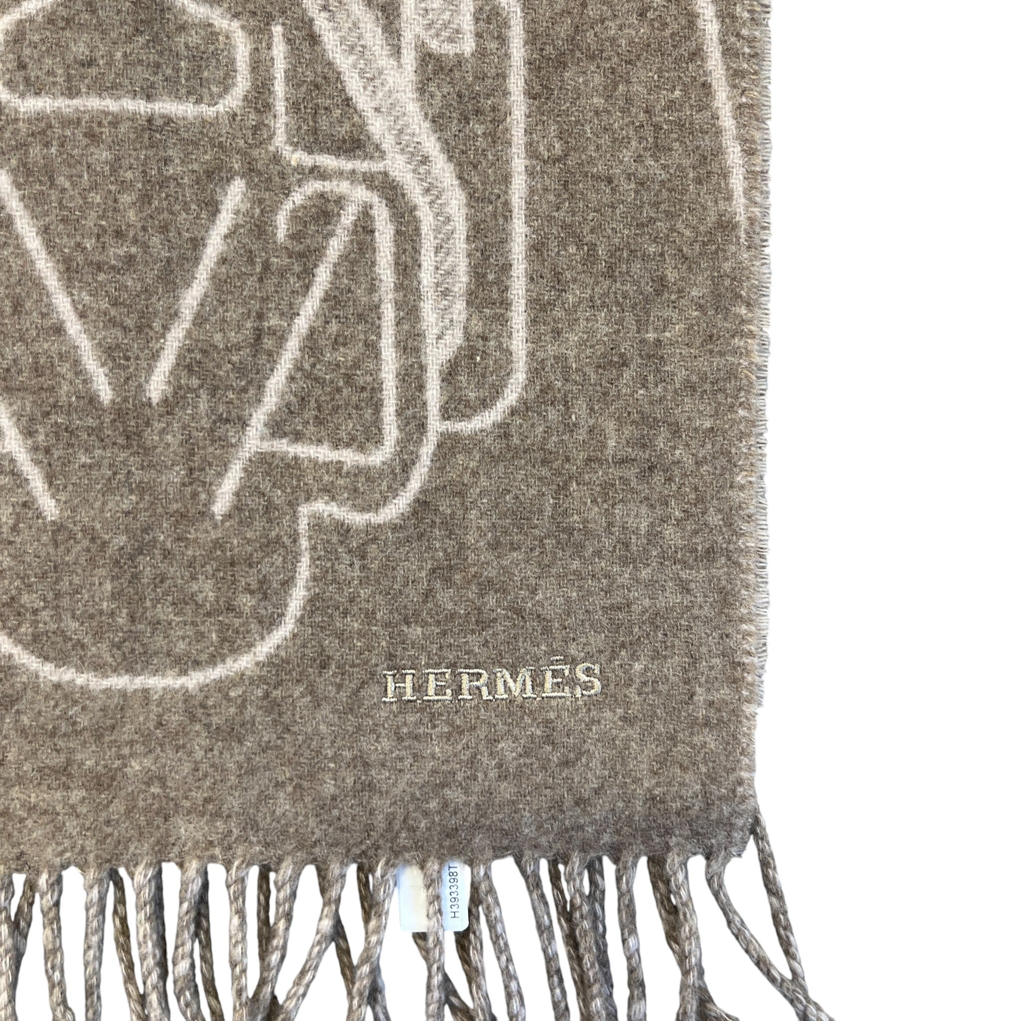 Men's Tete-A-Tete Equestre Scarf Beige