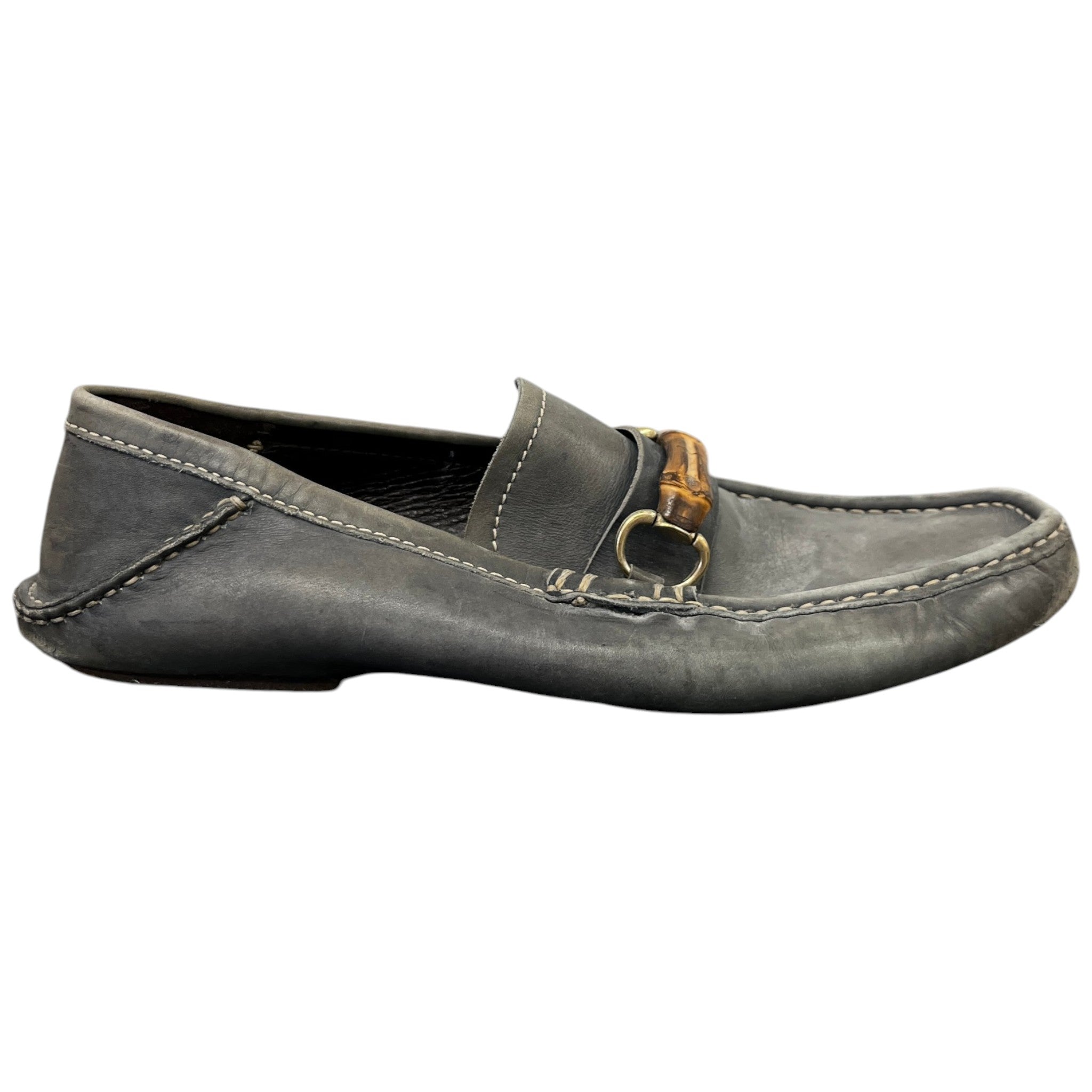 Men's Bamboo Horsebit Loafers Grey Size EU 42.5 / UK 8.5
