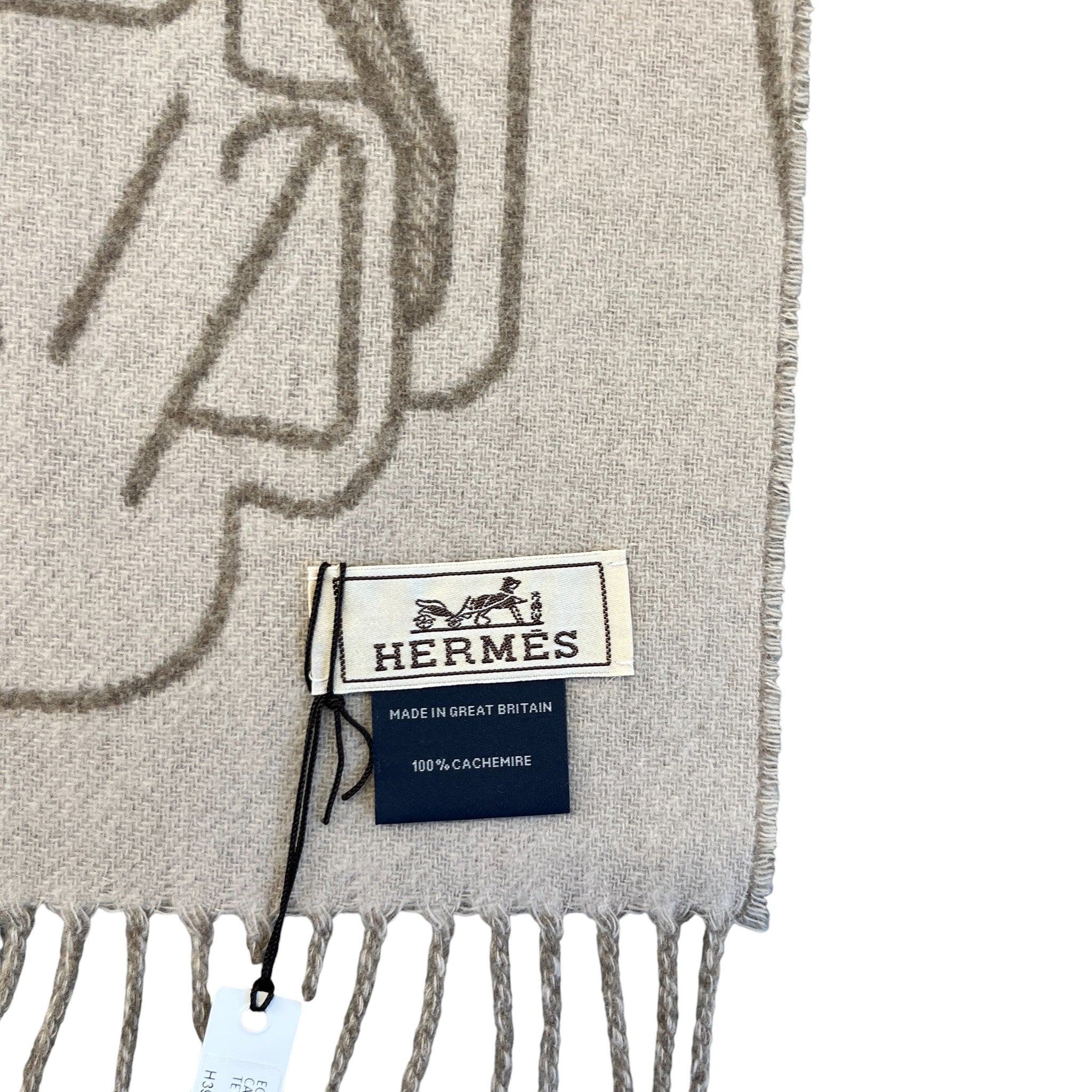 Men's Tete-A-Tete Equestre Scarf Beige