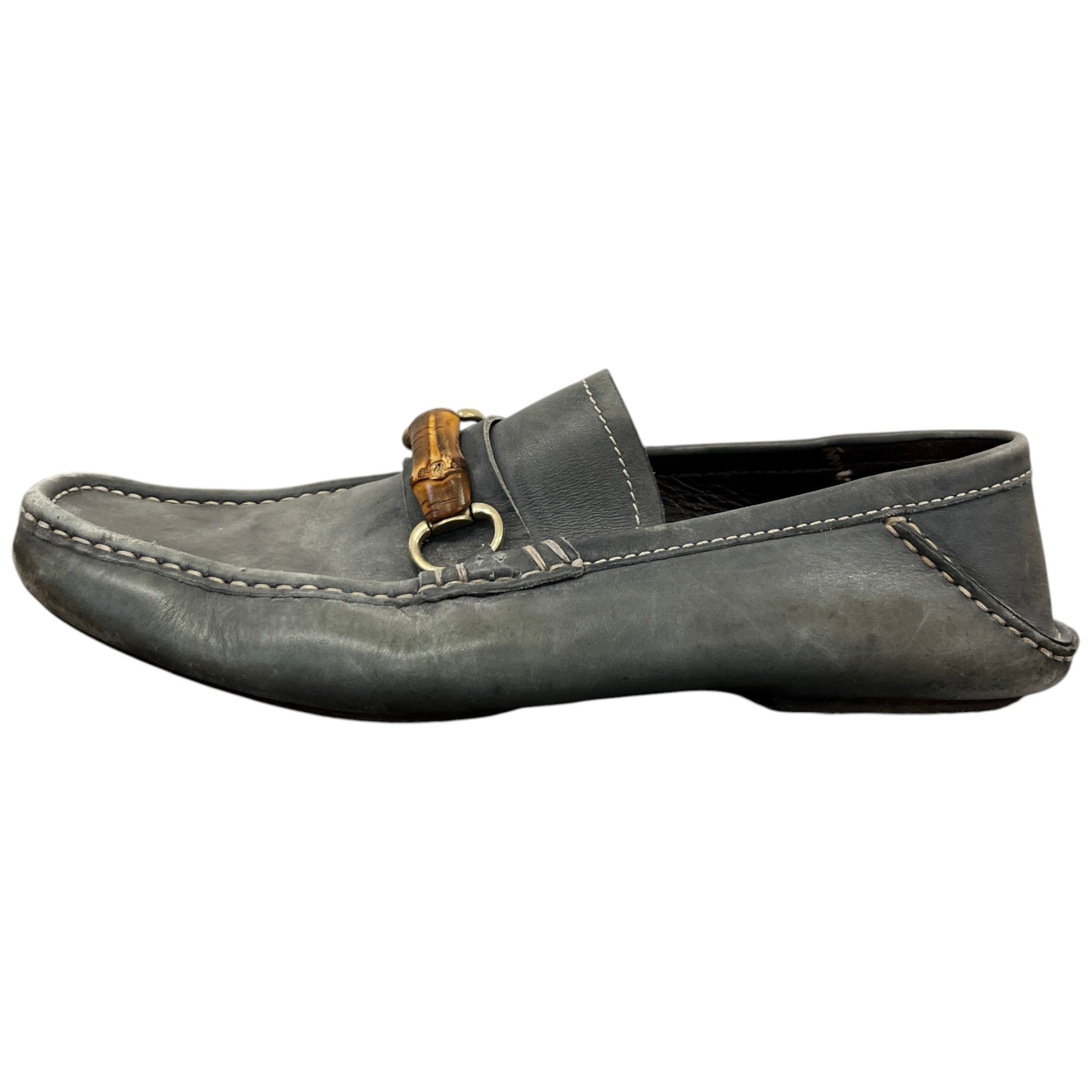 Men's Bamboo Horsebit Loafers Grey Size EU 42.5 / UK 8.5