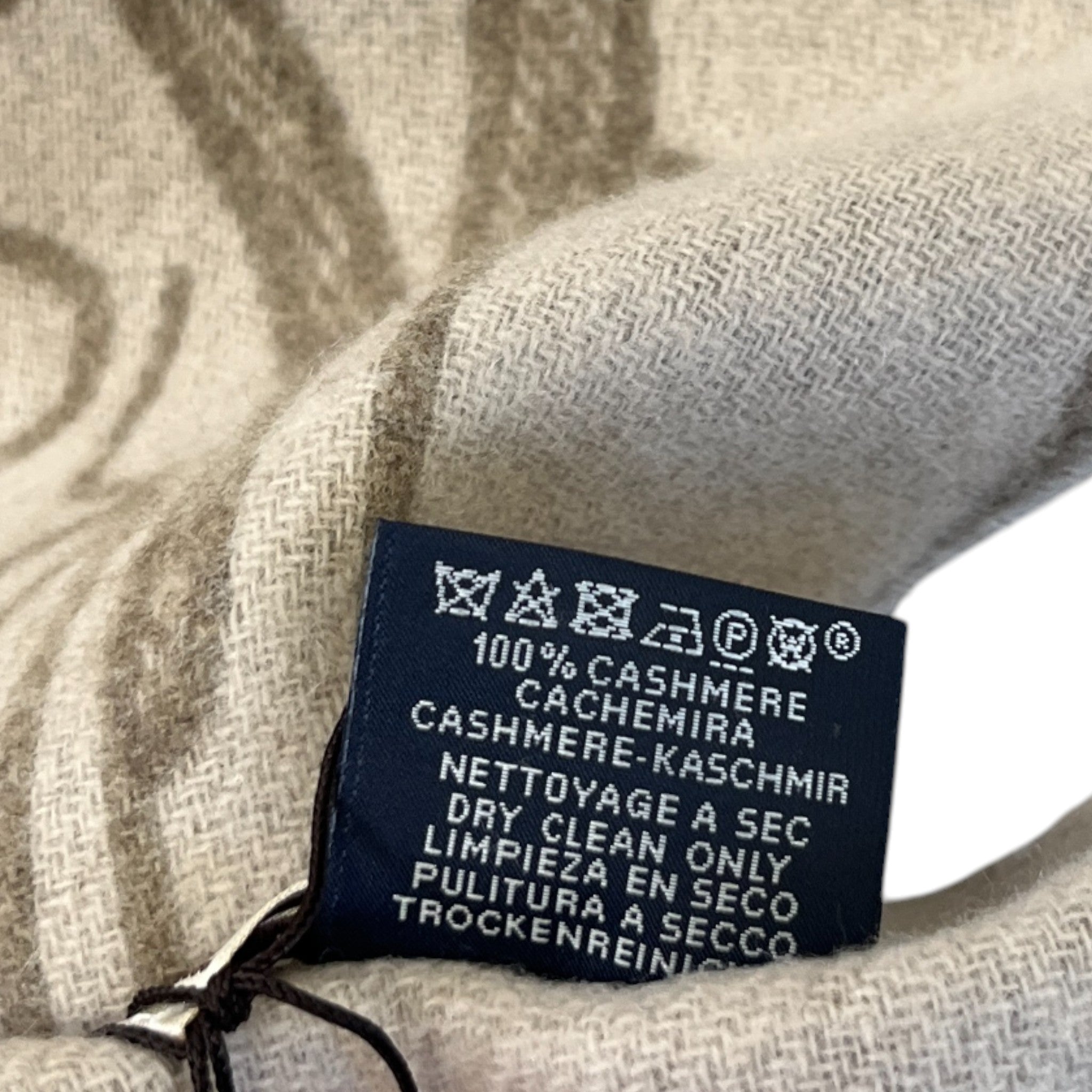 Men's Tete-A-Tete Equestre Scarf Beige