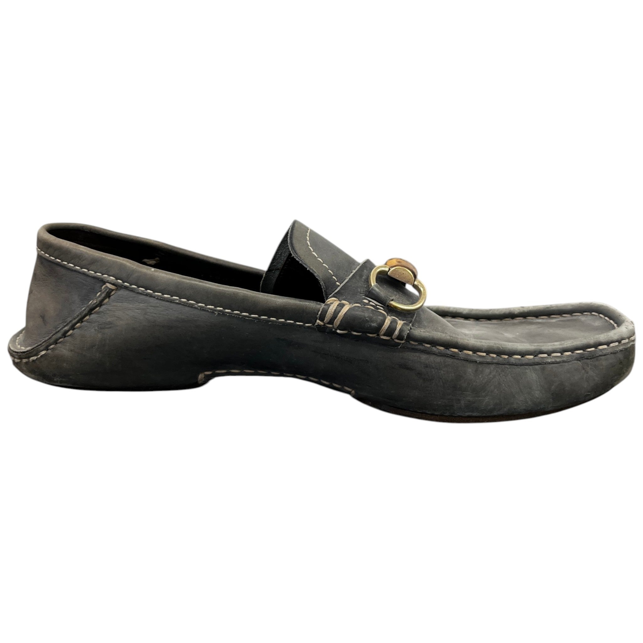 Men's Bamboo Horsebit Loafers Grey Size EU 42.5 / UK 8.5