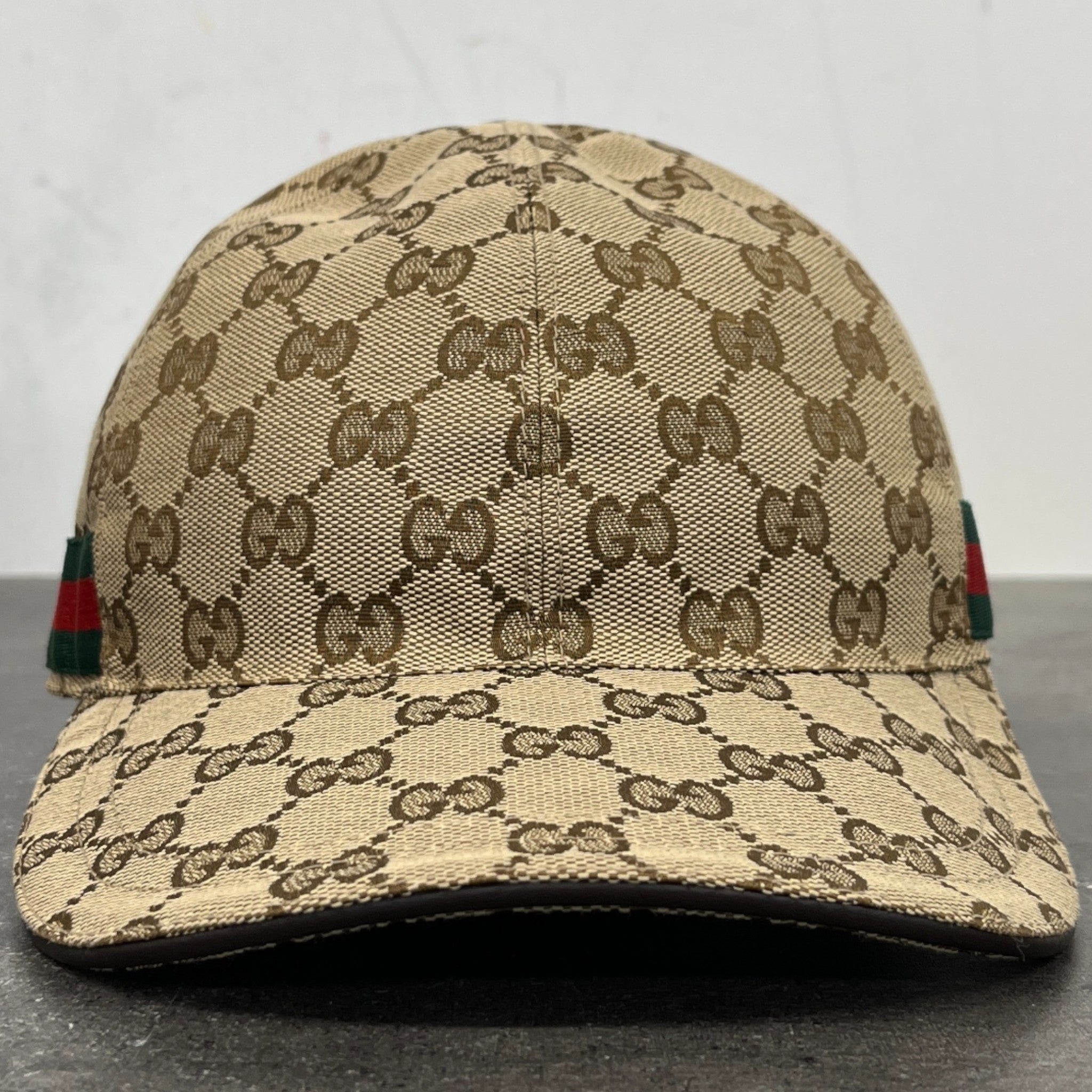 Men's Gg Monogram Hat Beige Size XS