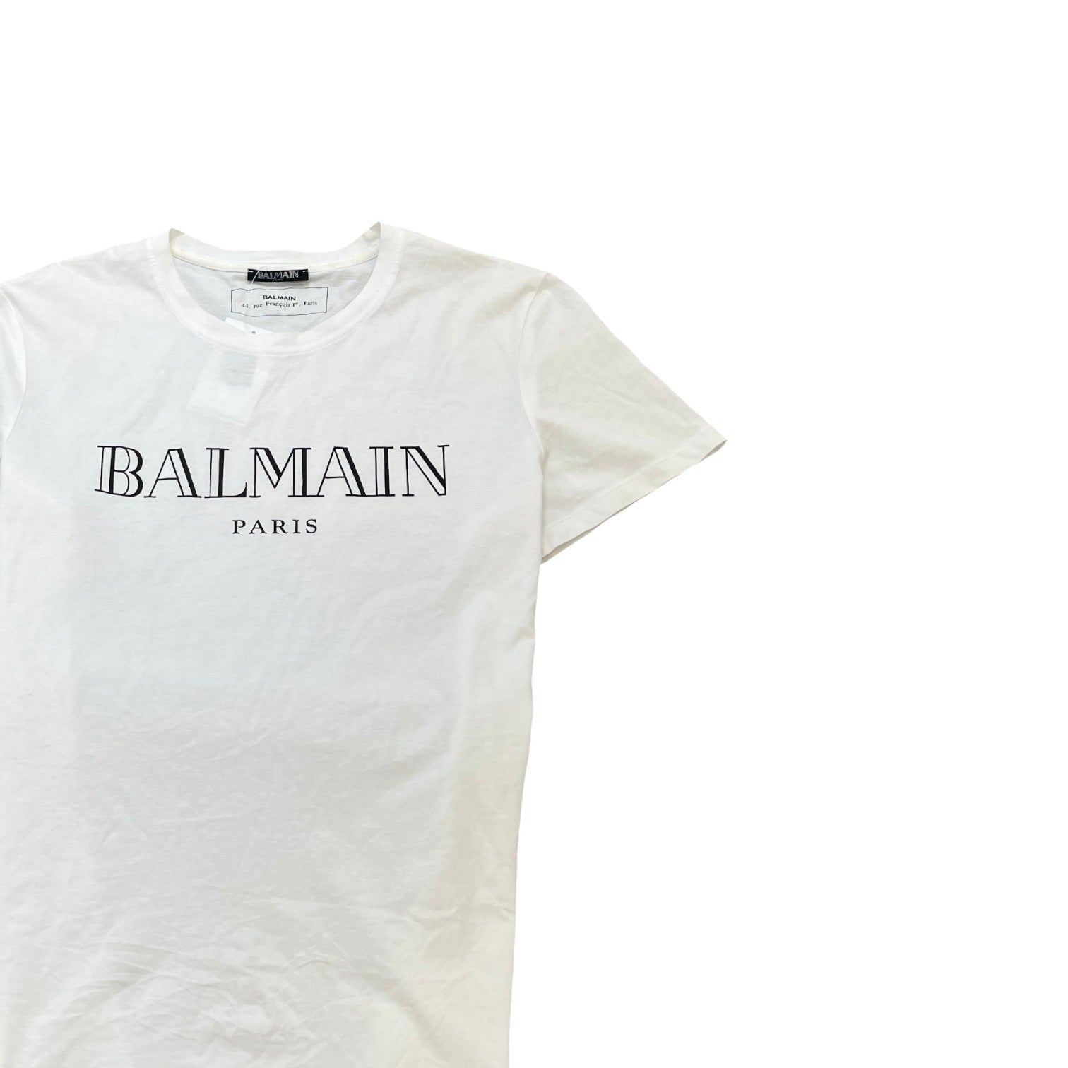 Men's Logo Print T-Shirt White Size XL