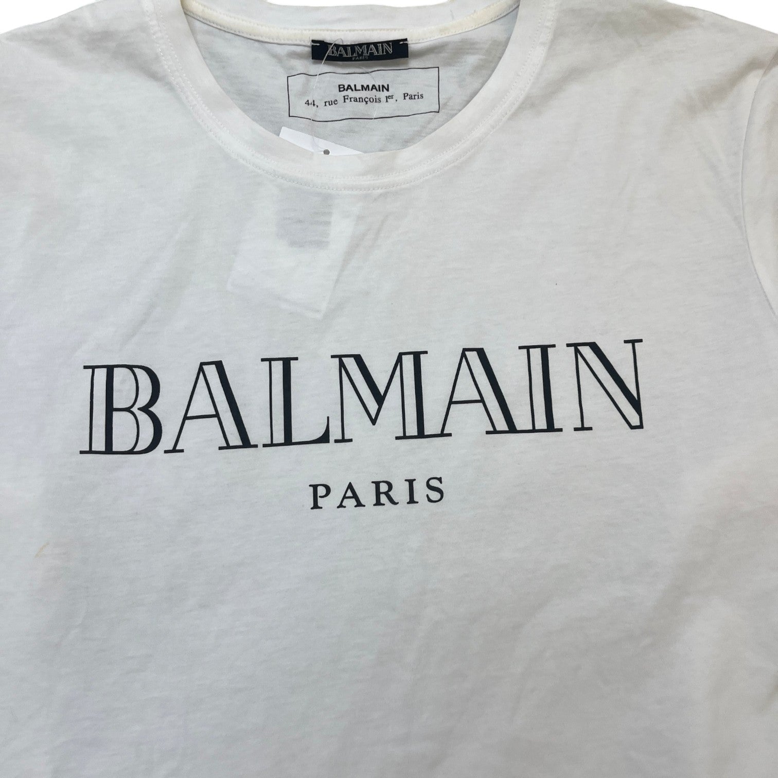 Men's Logo Print T-Shirt White Size XL