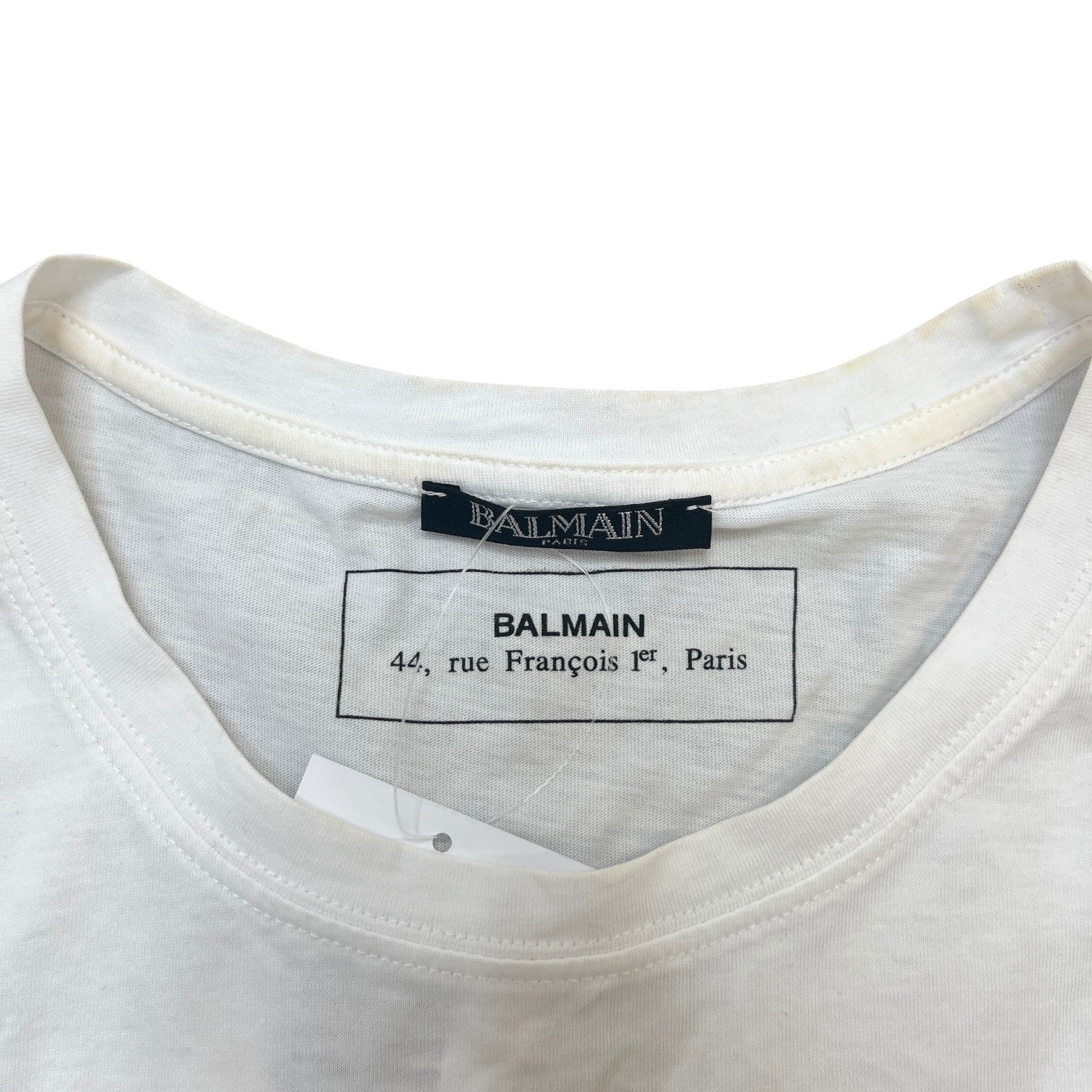 Men's Logo Print T-Shirt White Size XL