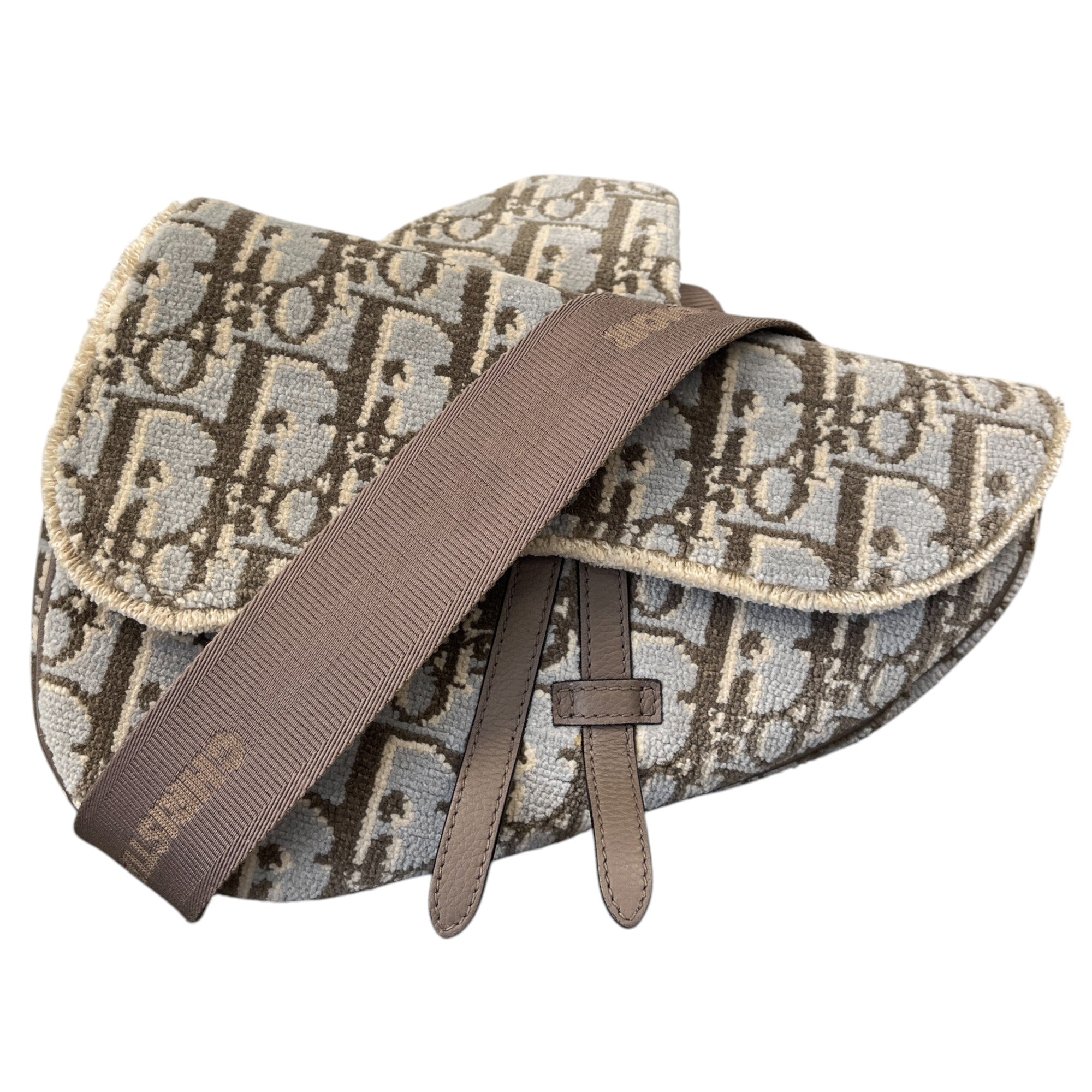 Men's Oblique Saddle Bag Grey