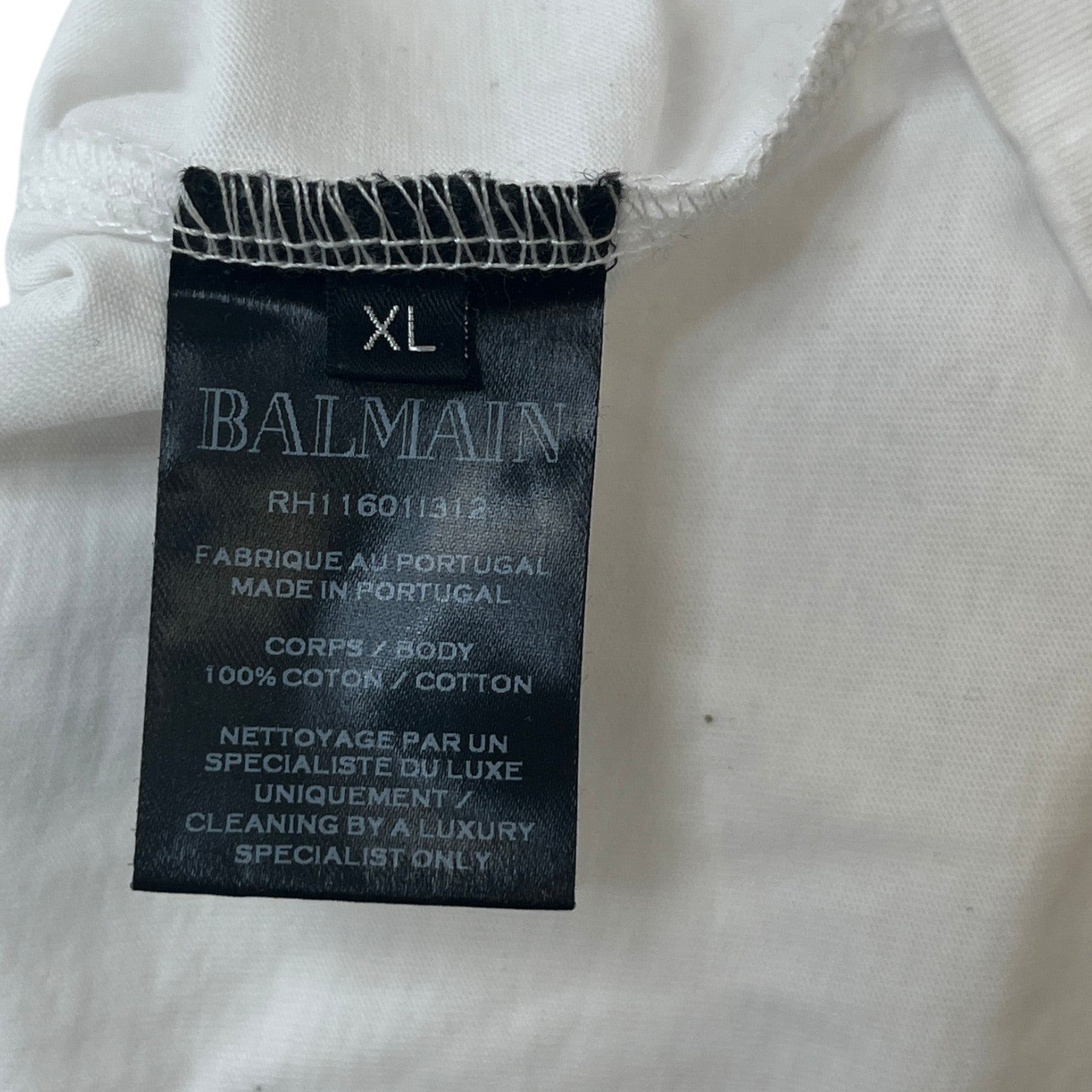 Men's Logo Print T-Shirt White Size XL