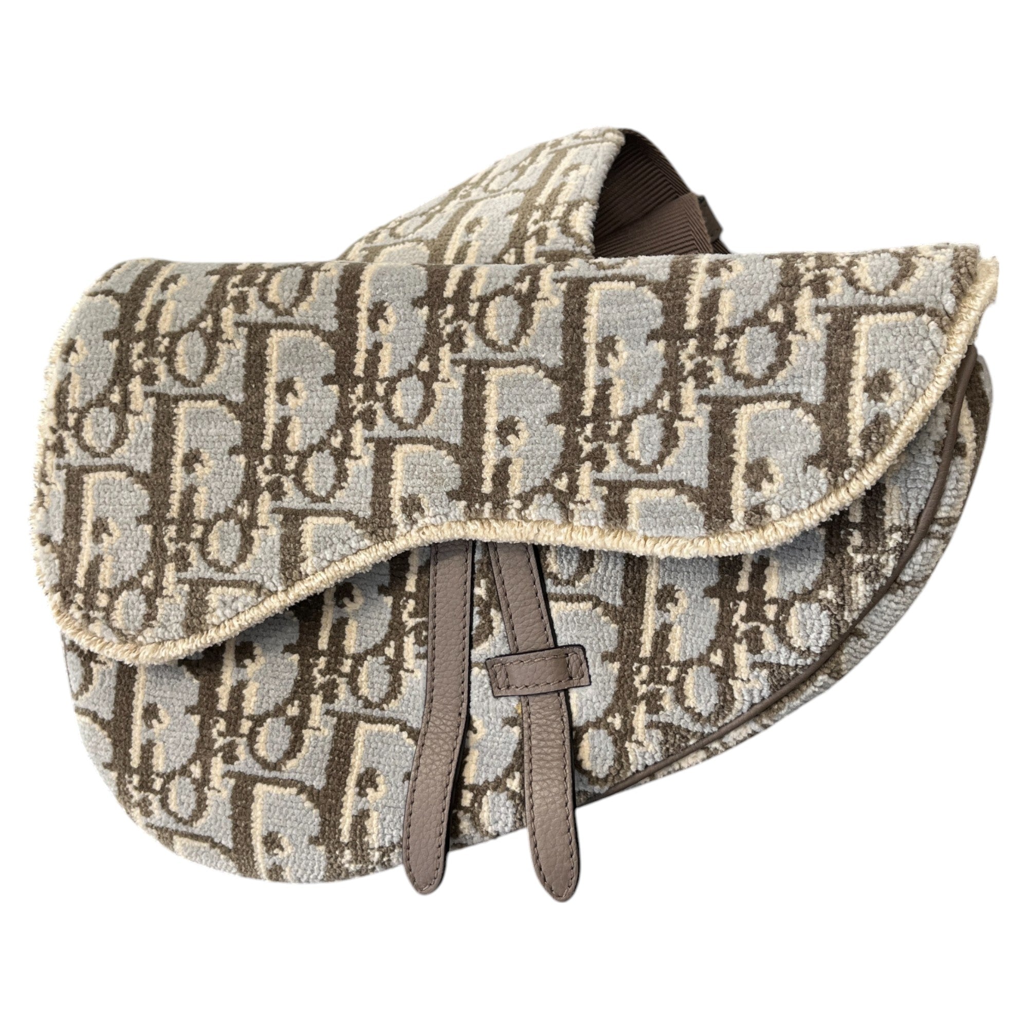 Men's Oblique Saddle Bag Grey