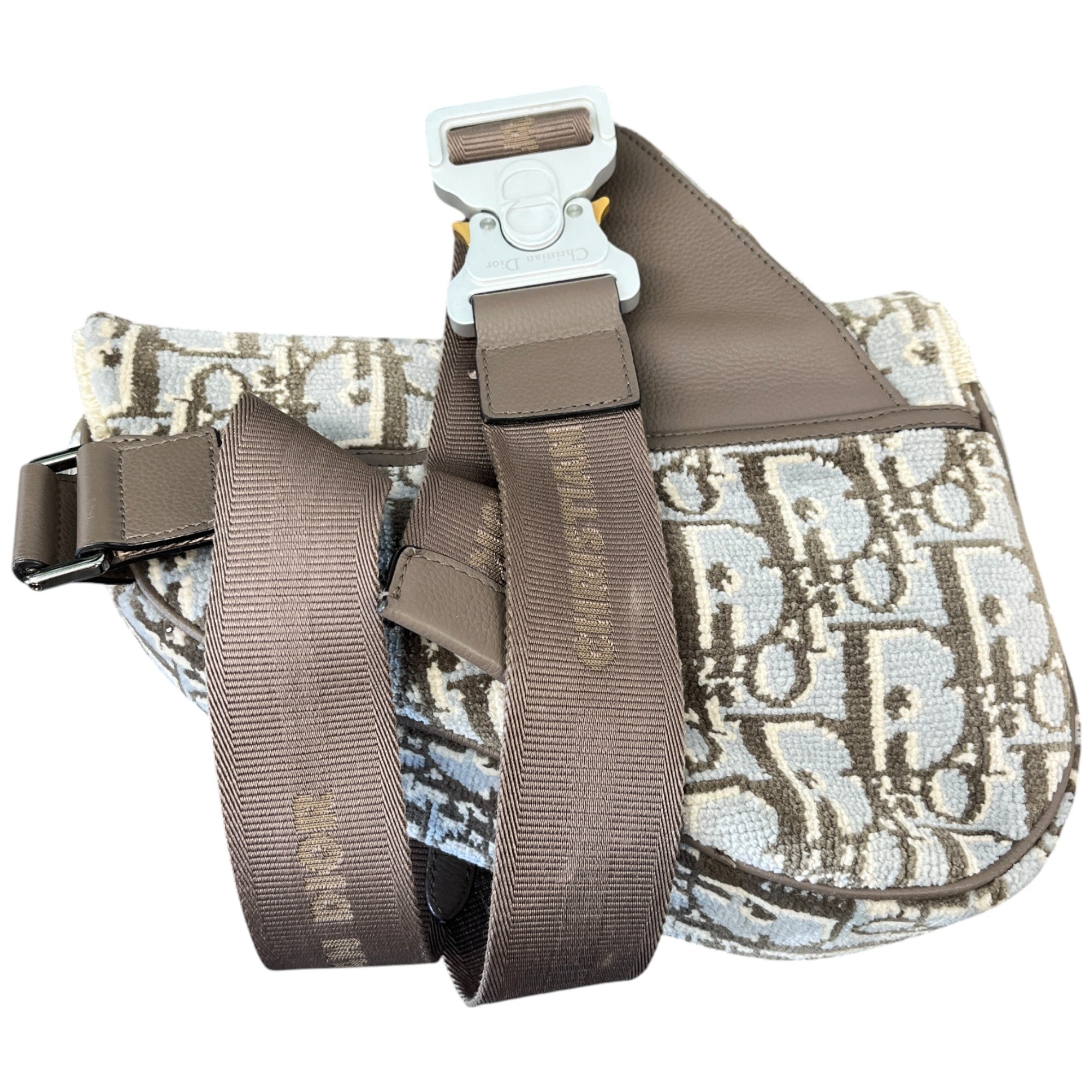 Men's Oblique Saddle Bag Grey