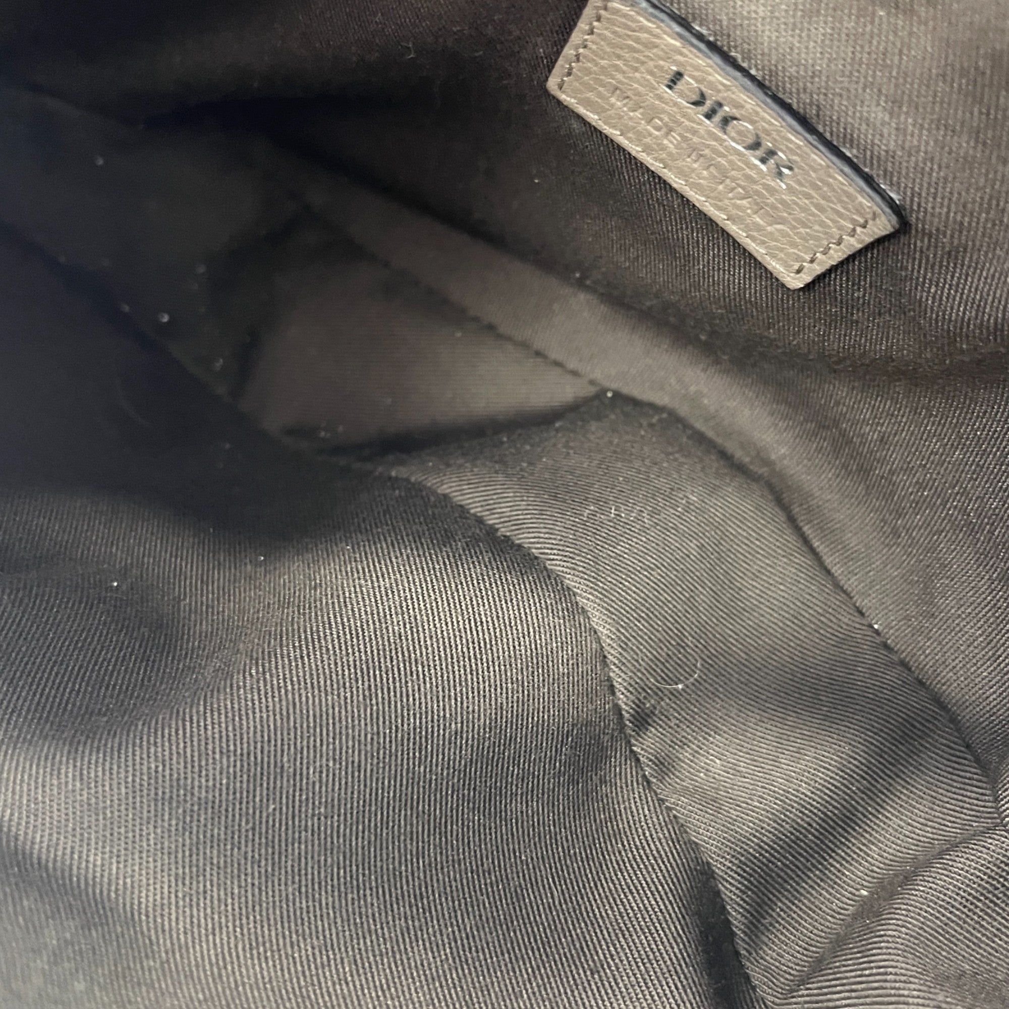 Men's Oblique Saddle Bag Grey
