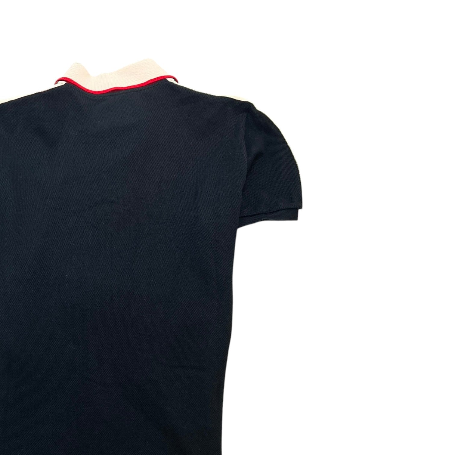 Men's Tape Logo Polo Shirt Black Size M