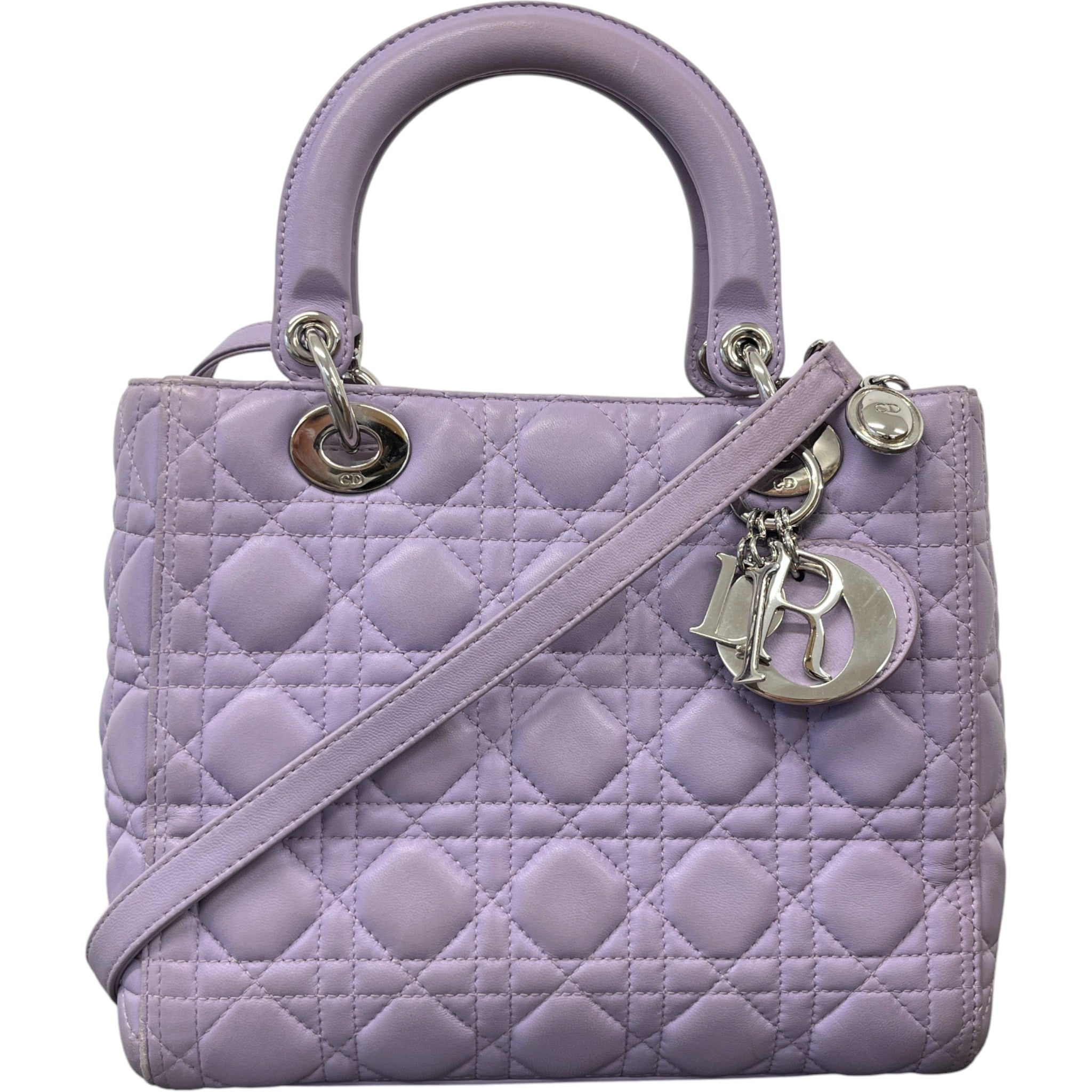 Women's Lady Dior Medium Handbag Purple