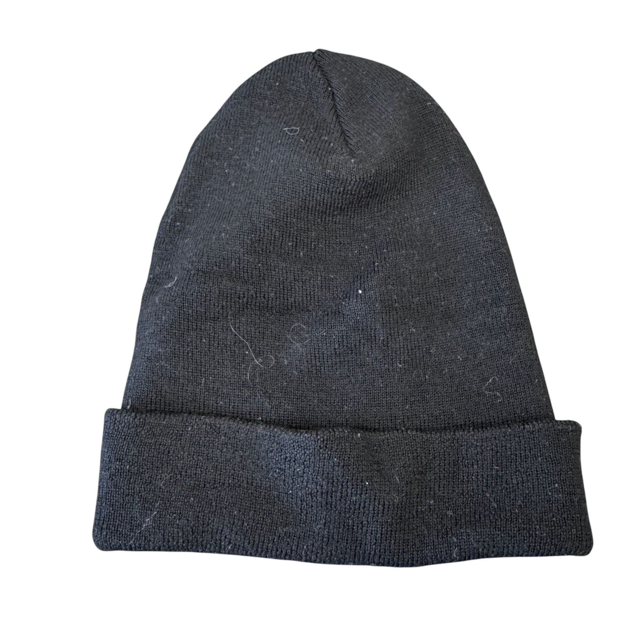 Men's Grenoble Logo Patch Beanie Hat Black