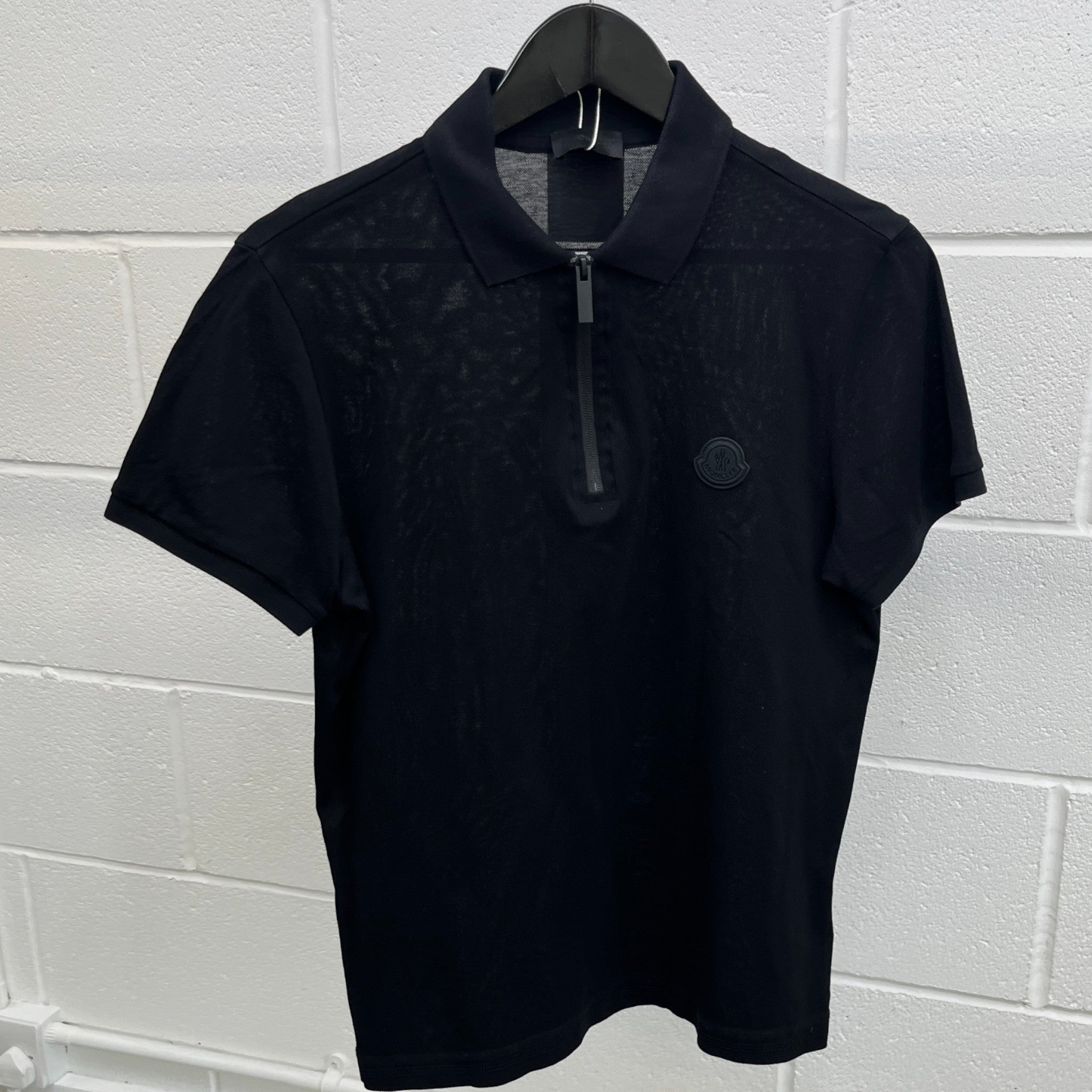 Men's Maglia Manica Corta Polo Shirt Black Size S
