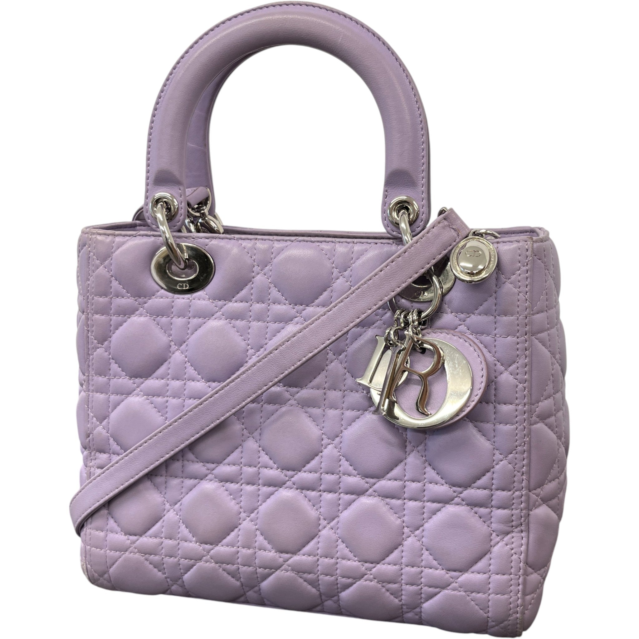 Women's Lady Dior Medium Handbag Purple