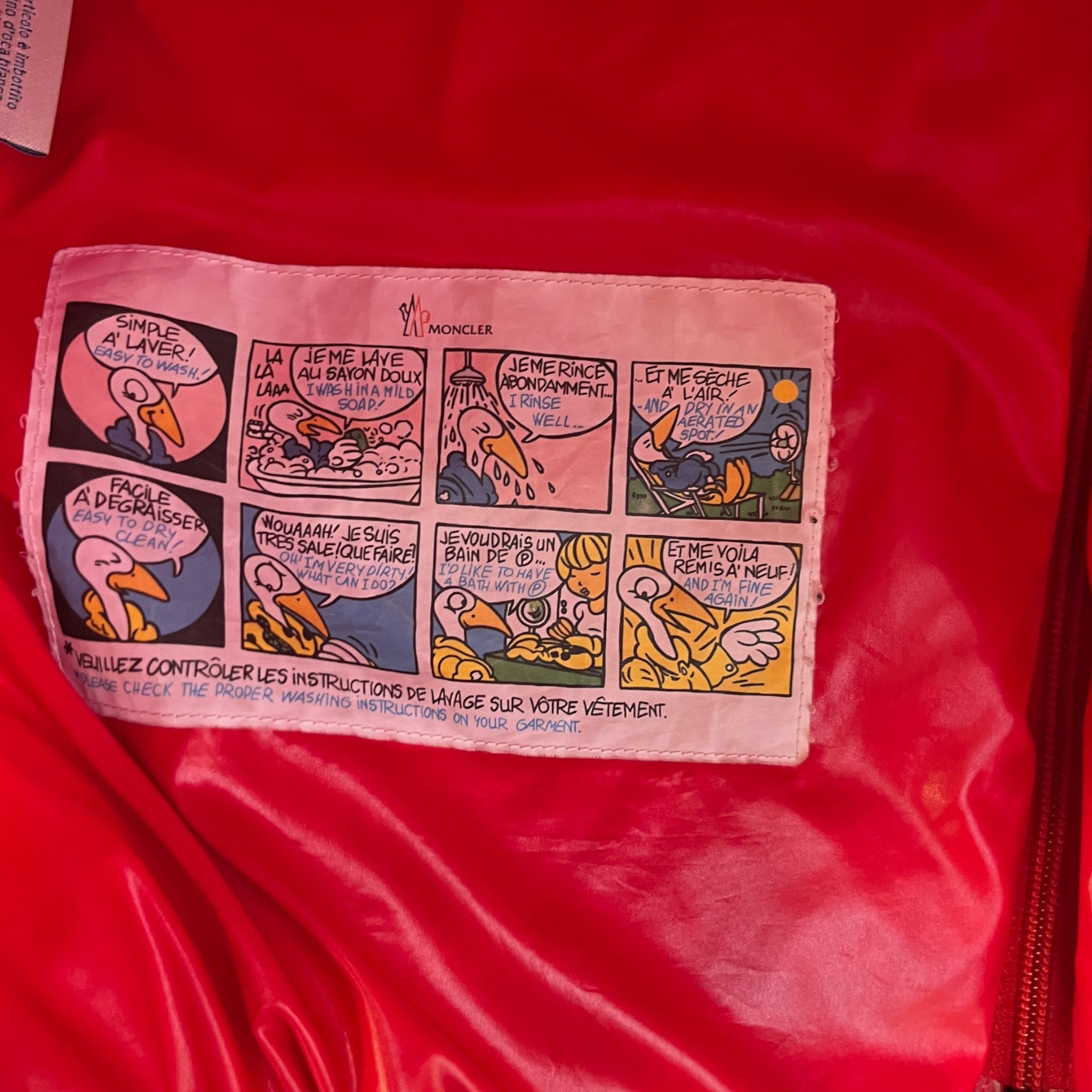 Men's Bruel Down Jacket Red Size 3 / L