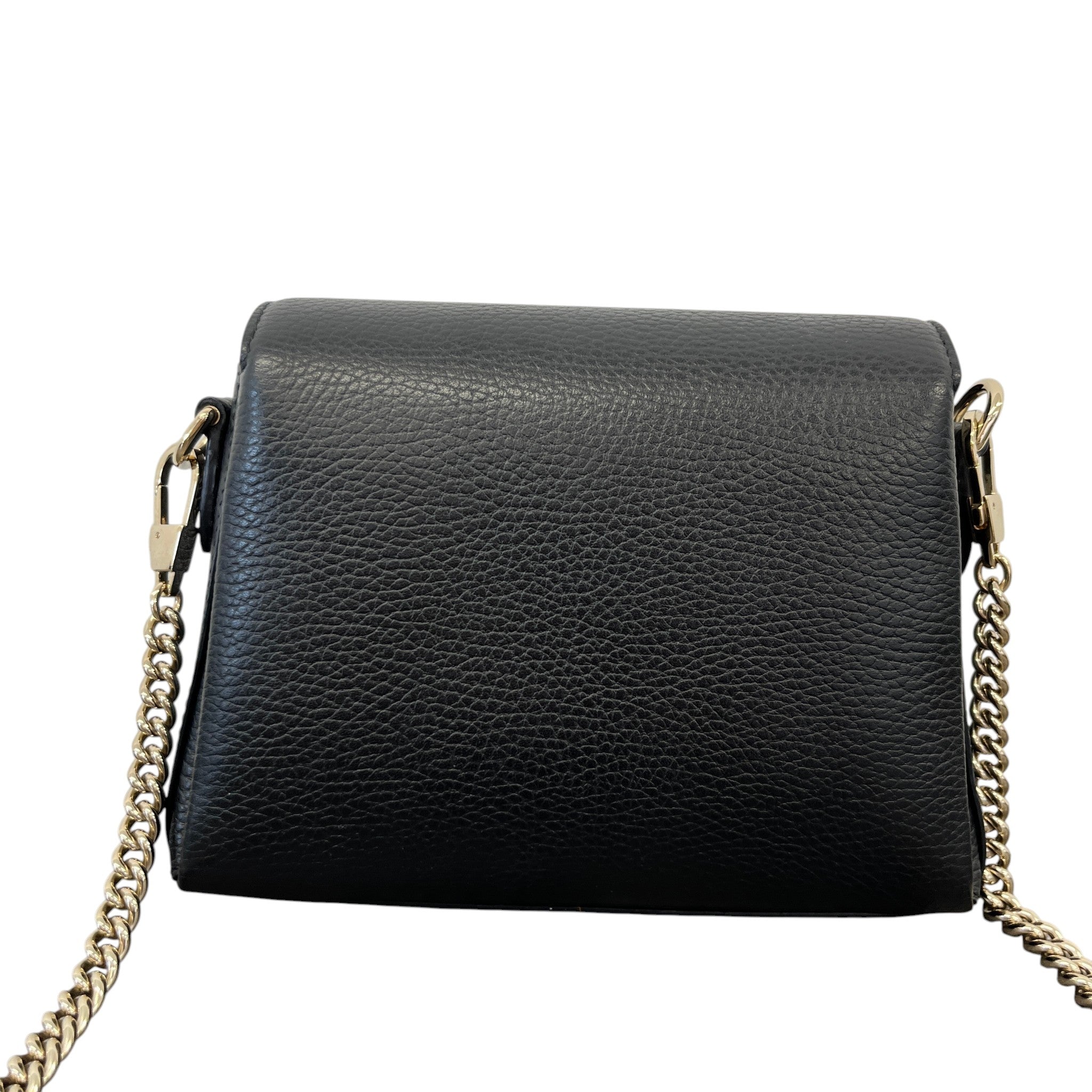 Women's Small Interlocking Calf Leather Bag Black