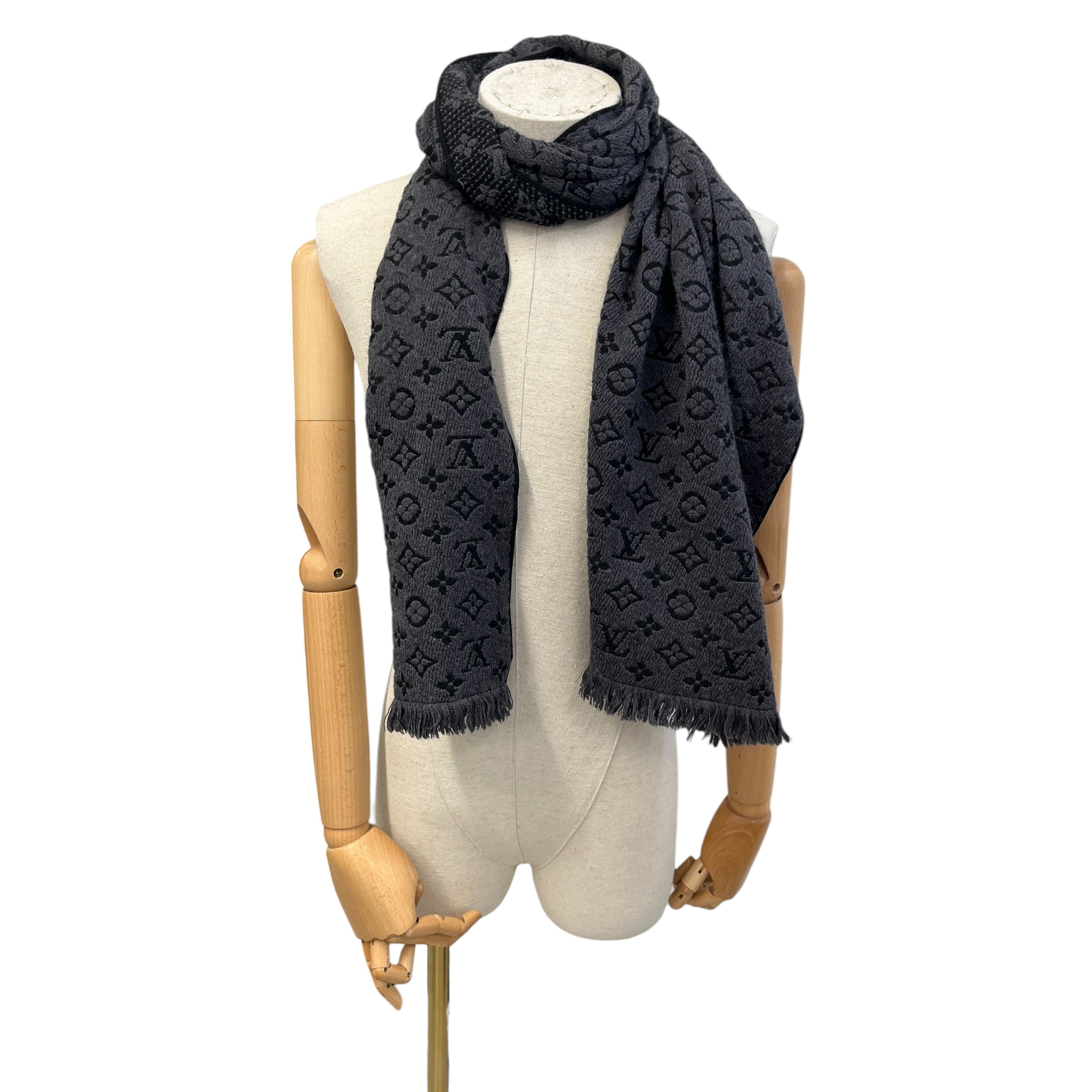 Men's Monogram Classic Scarf Black