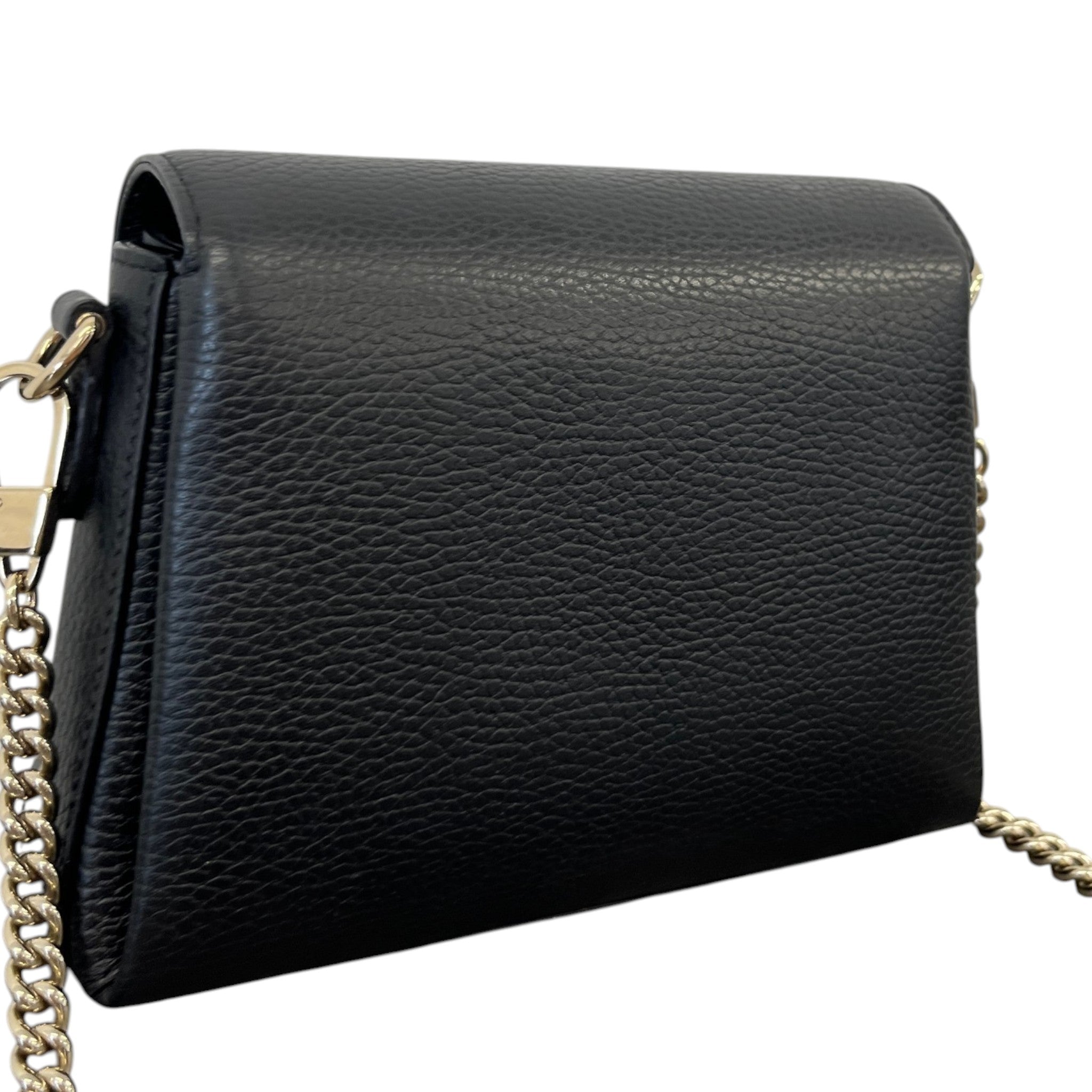 Women's Small Interlocking Calf Leather Bag Black