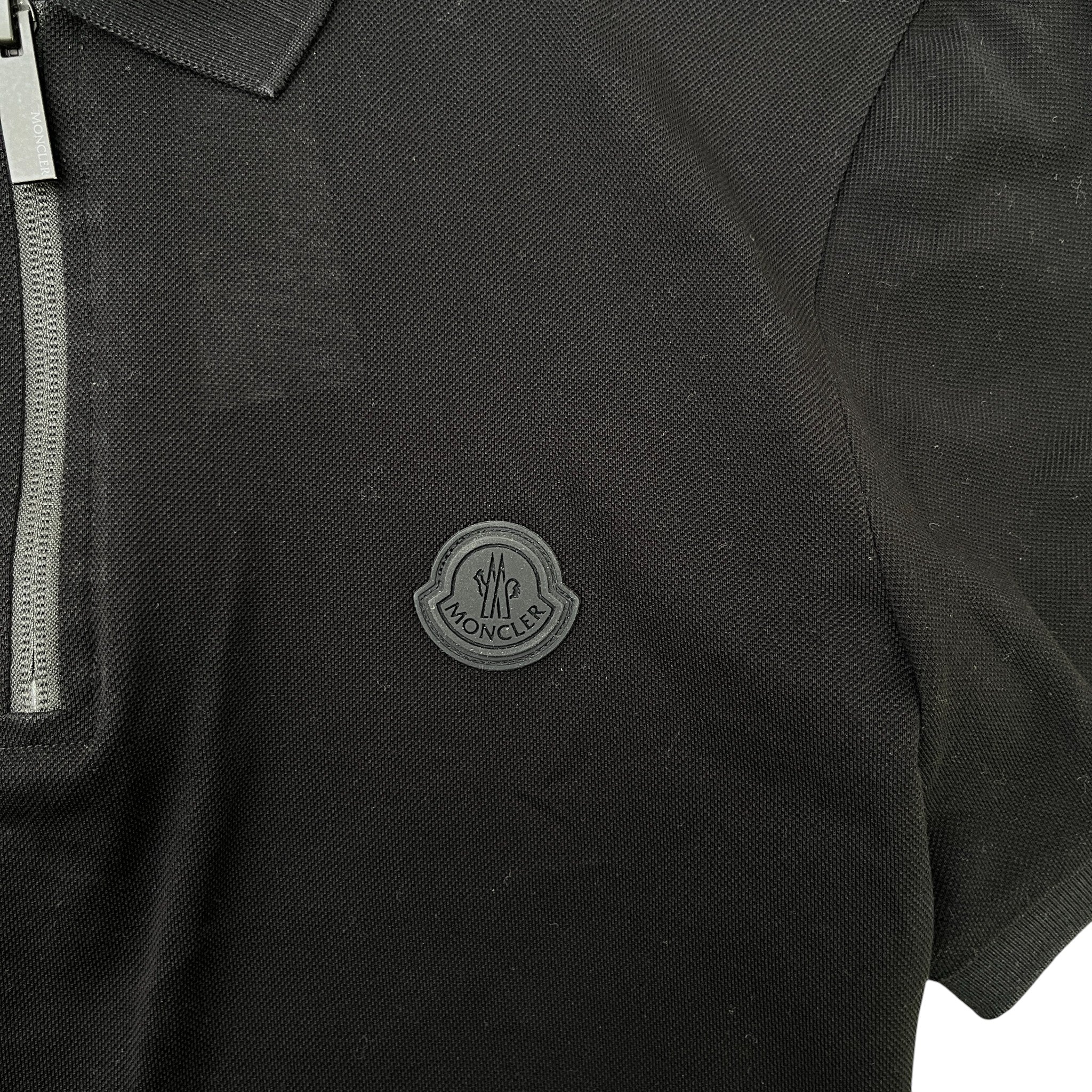 Men's Maglia Manica Corta Polo Shirt Black Size S