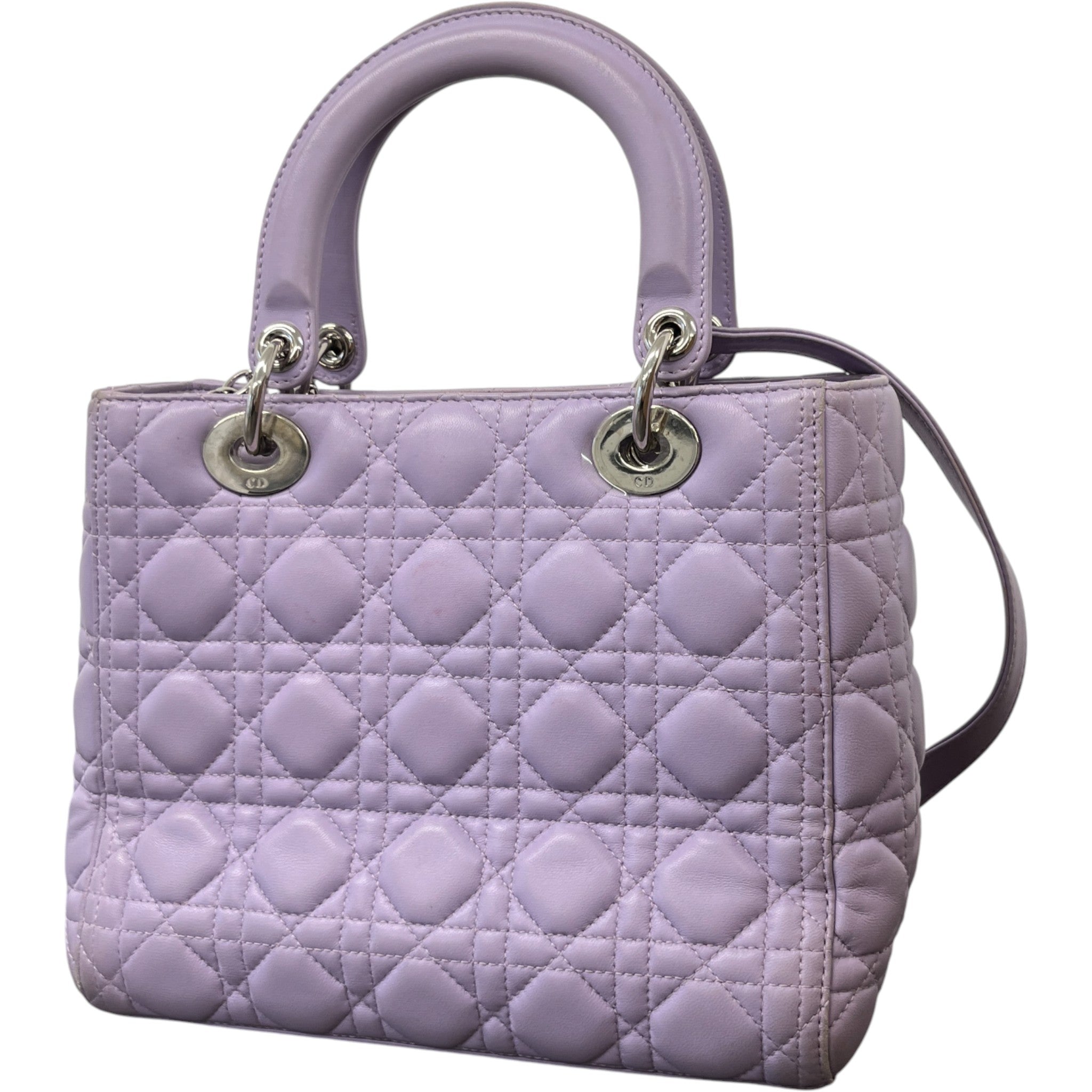 Women's Lady Dior Medium Handbag Purple