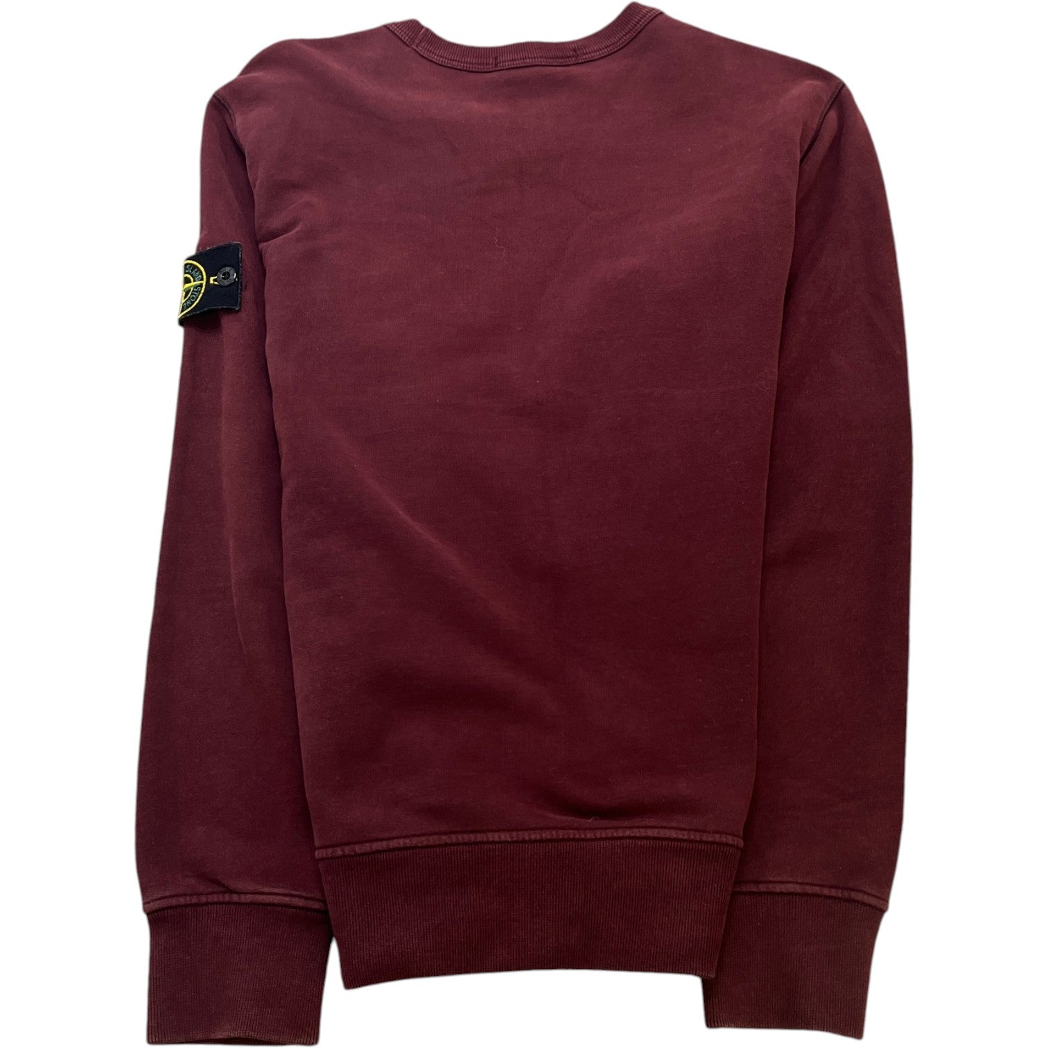 Men's Applique Logo Sweatshirt Burgundy Size S