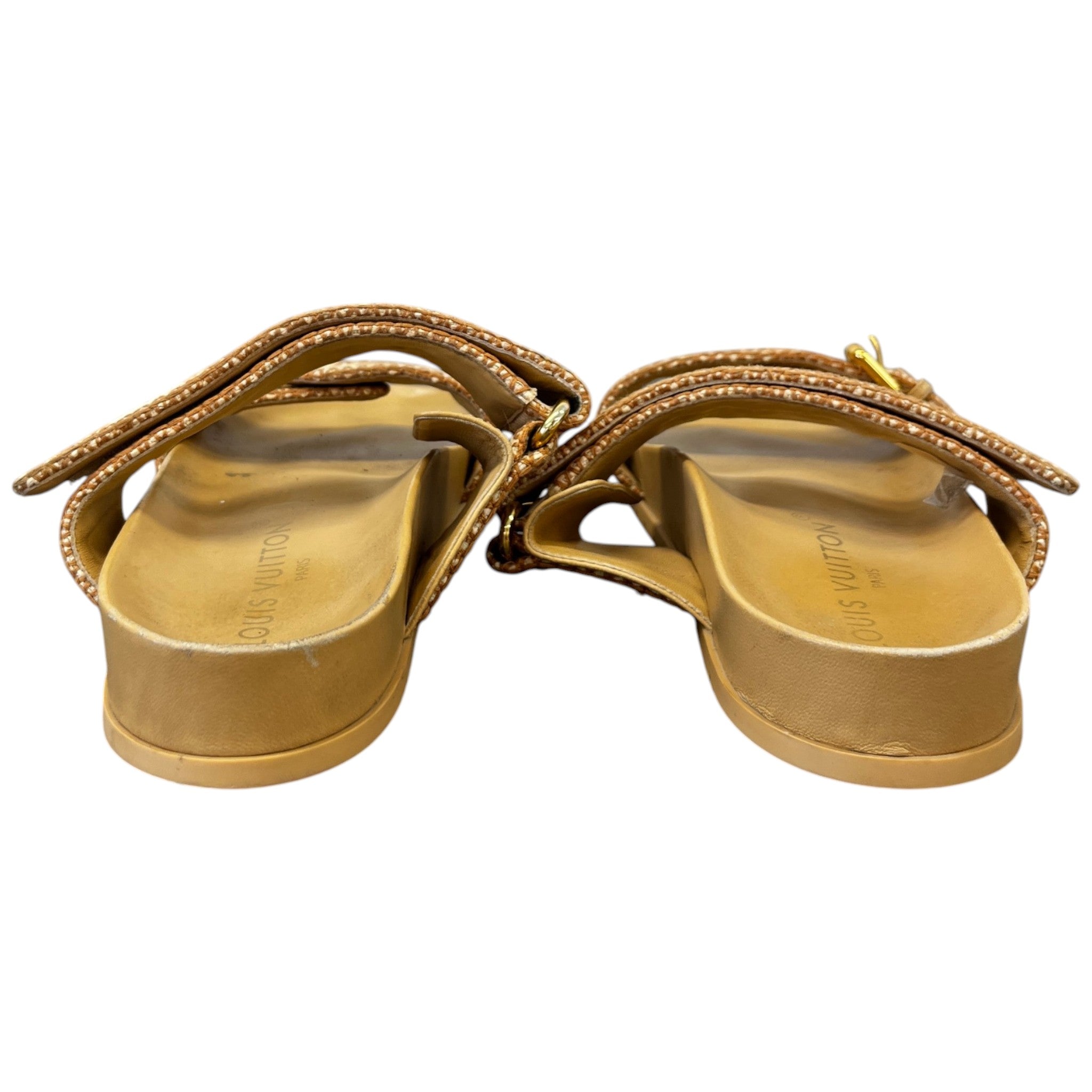 Women's Bom Dia Flat Comfort Mules Sandals Beige Size EU 40 / UK 7