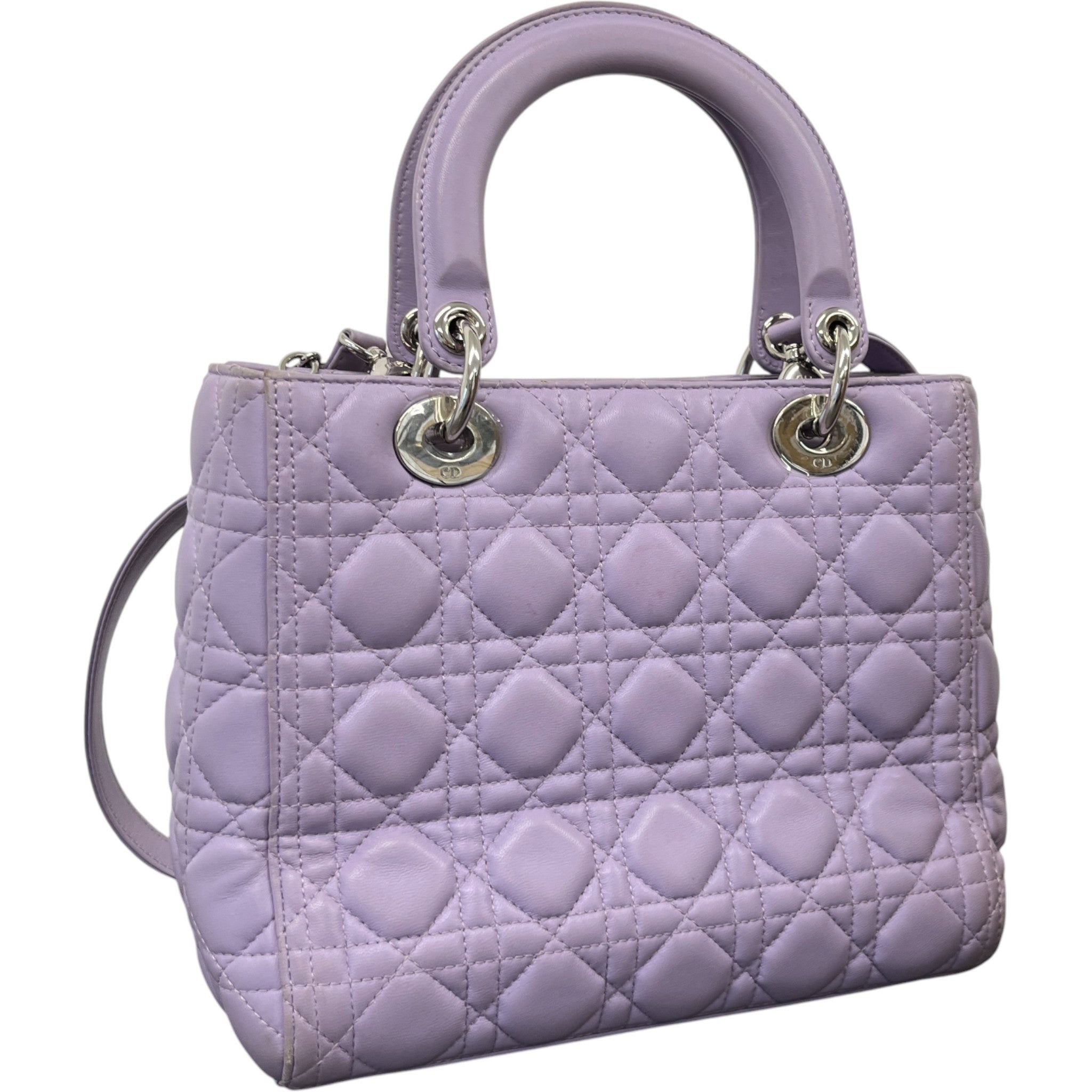 Women's Lady Dior Medium Handbag Purple