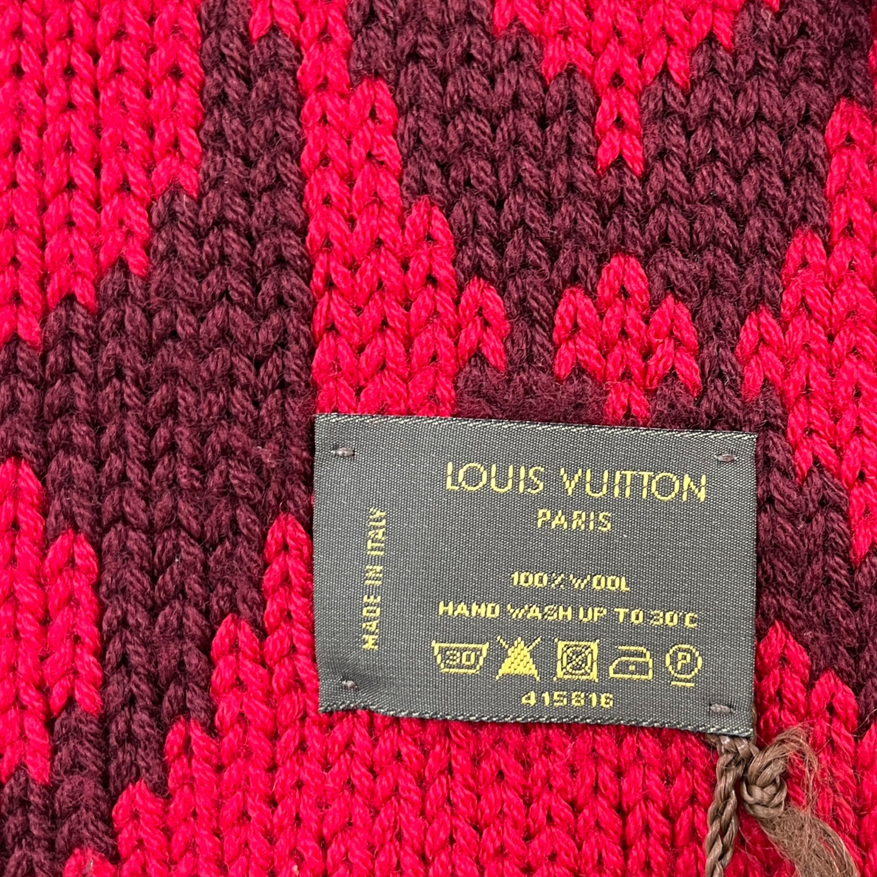 Women's Fringe Echarpe Grand Floor M72430 Scarf Red