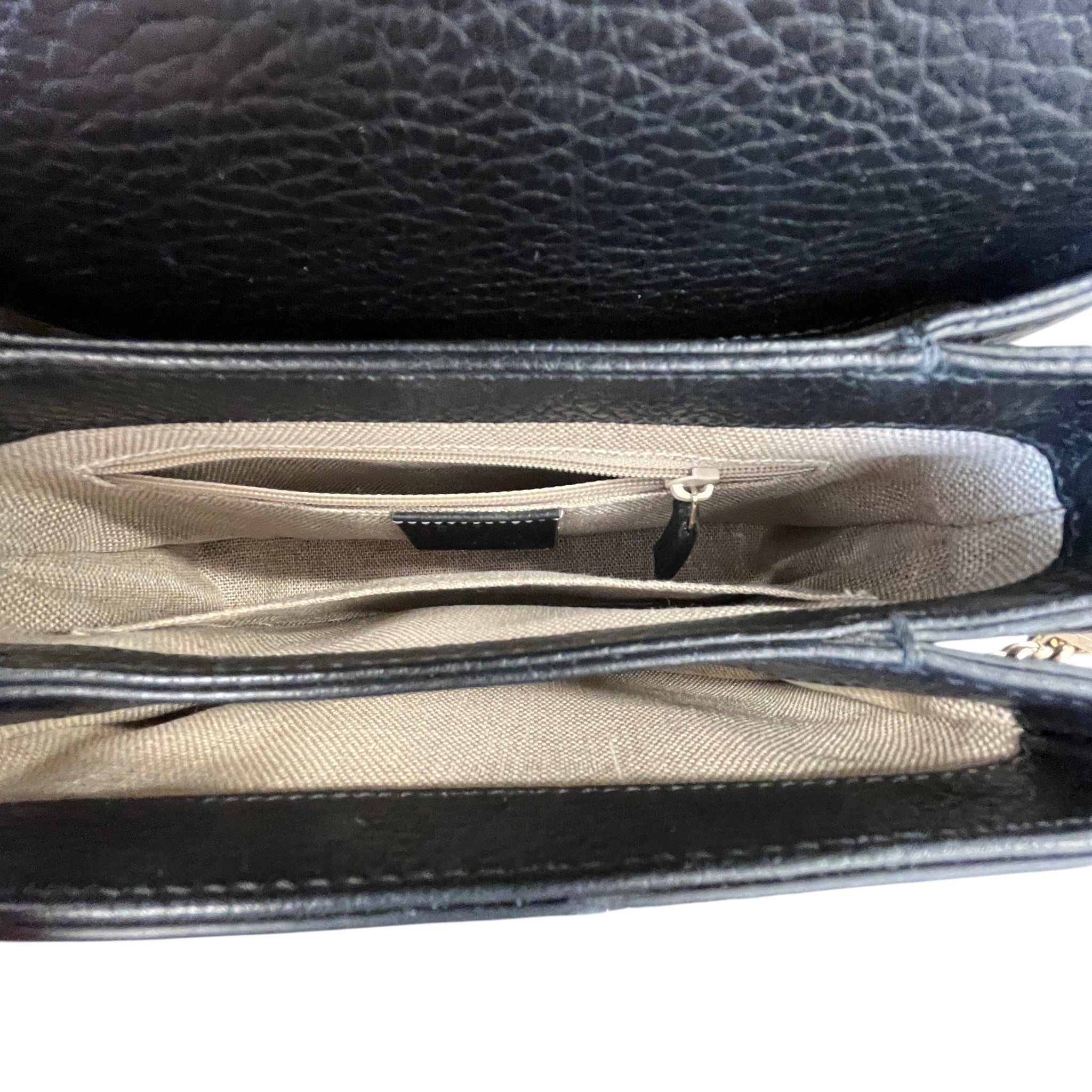 Women's Small Interlocking Calf Leather Bag Black