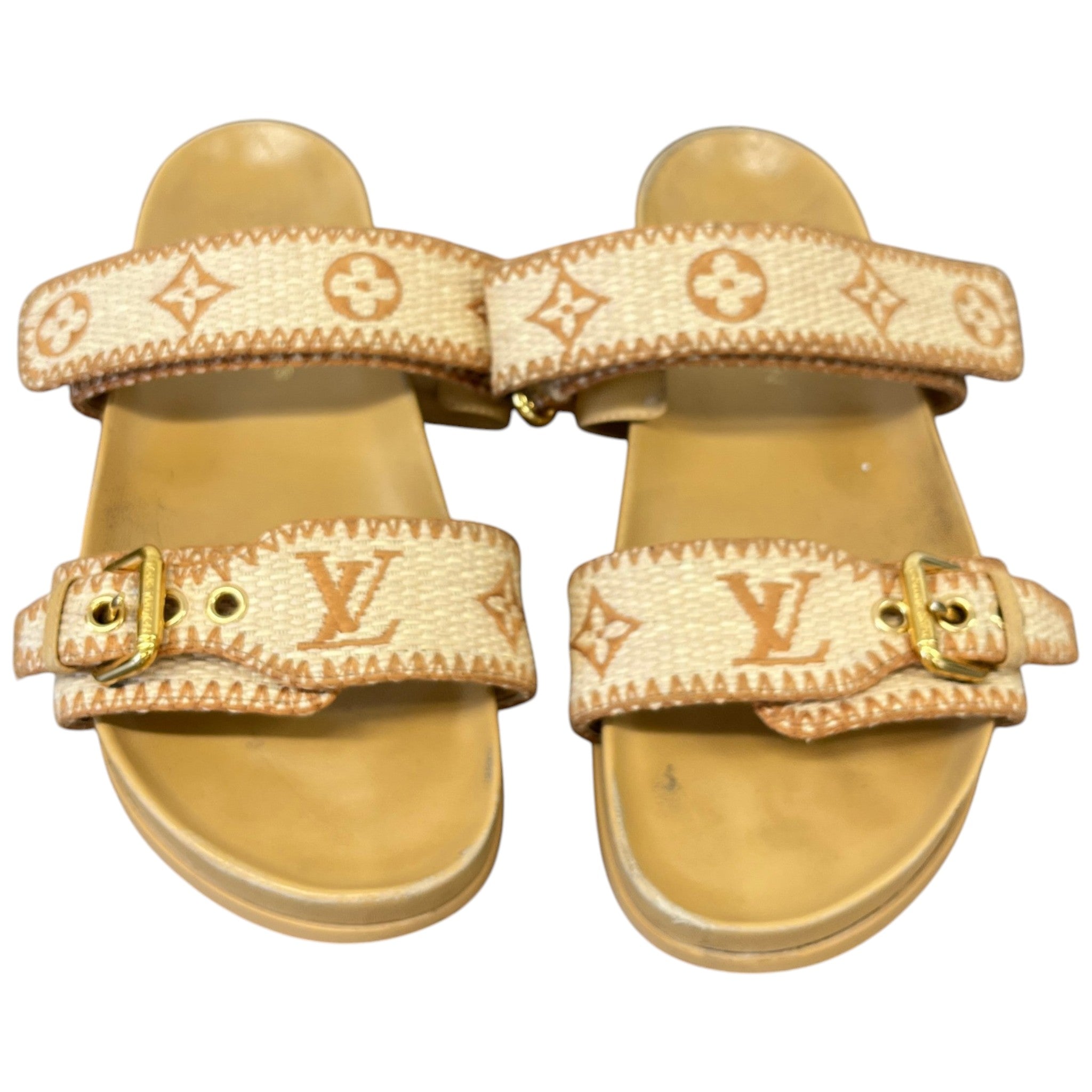 Women's Bom Dia Flat Comfort Mules Sandals Beige Size EU 40 / UK 7