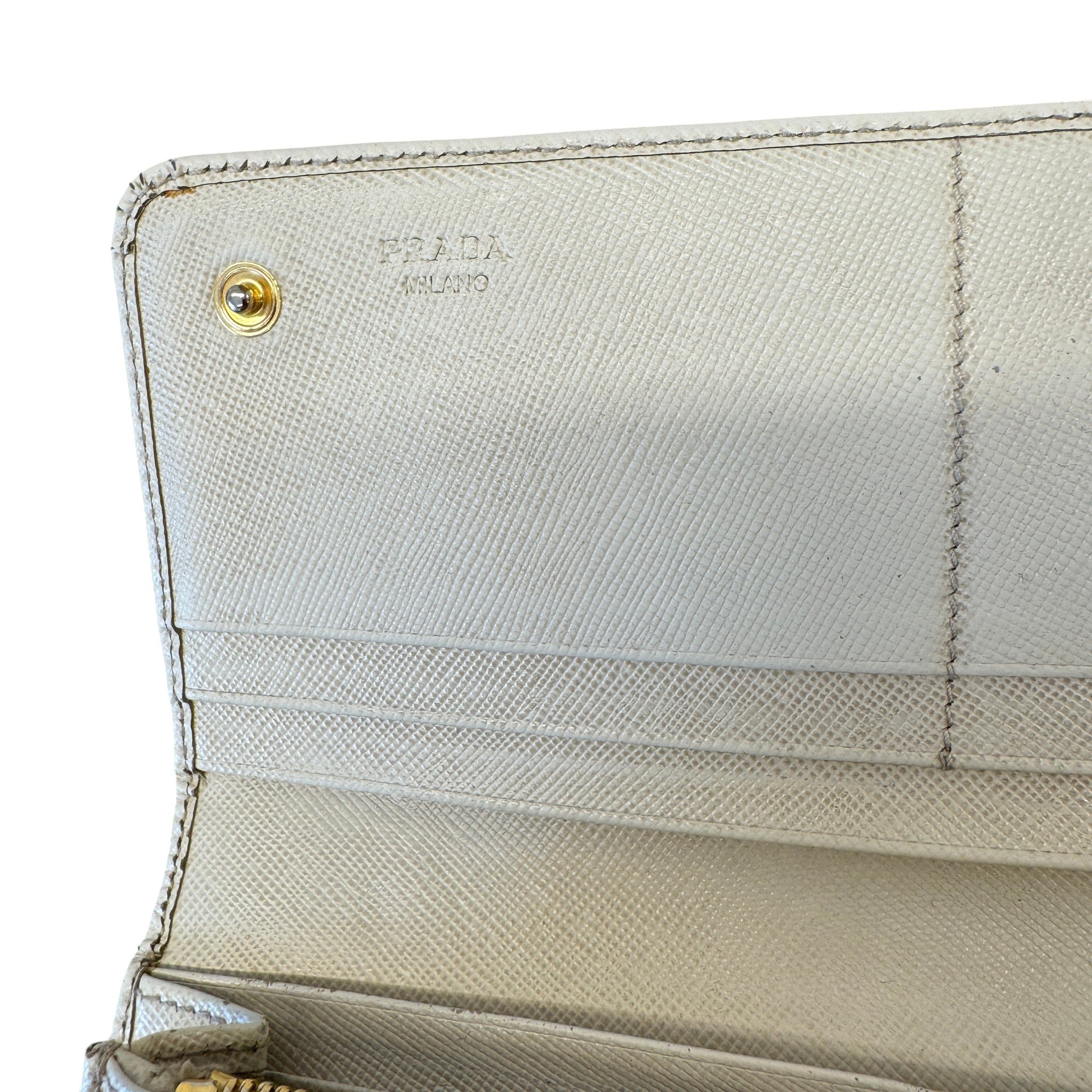 Women's Saffiano Wallet Beige