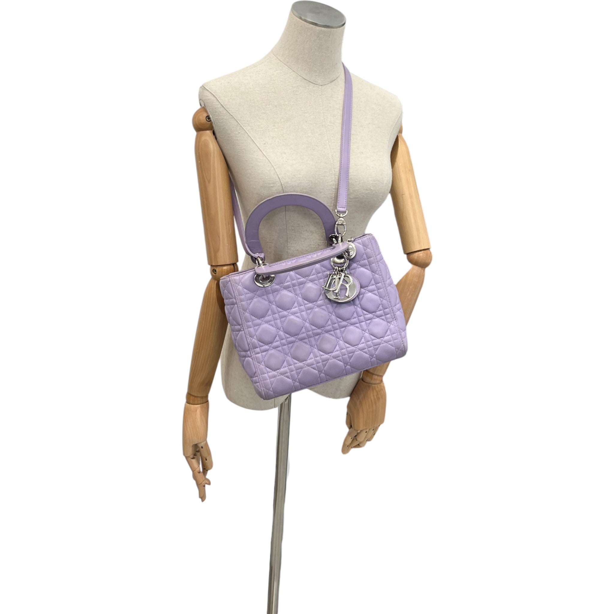 Women's Lady Dior Medium Handbag Purple