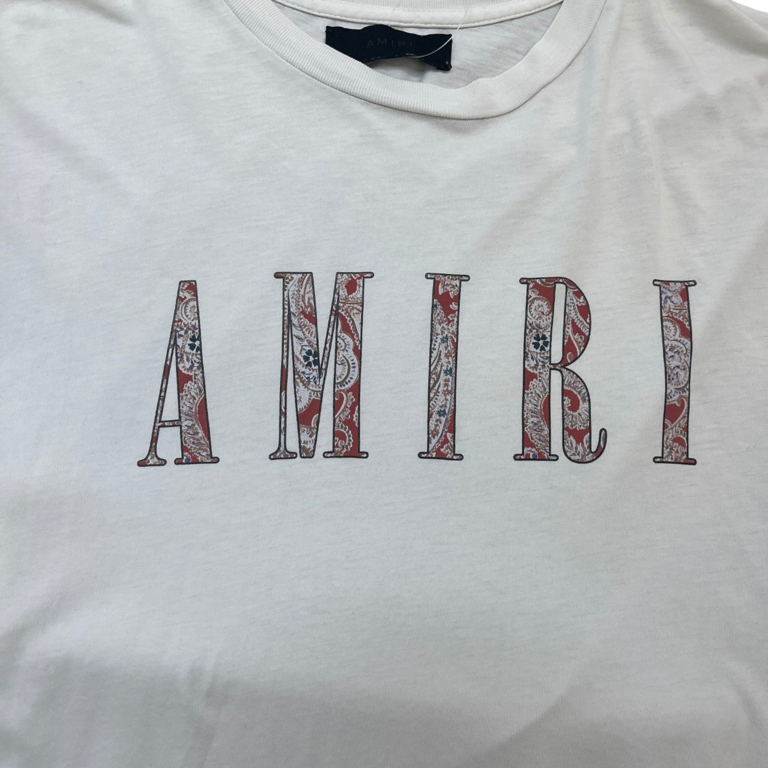 Men's Logo Print T-Shirt White Size L