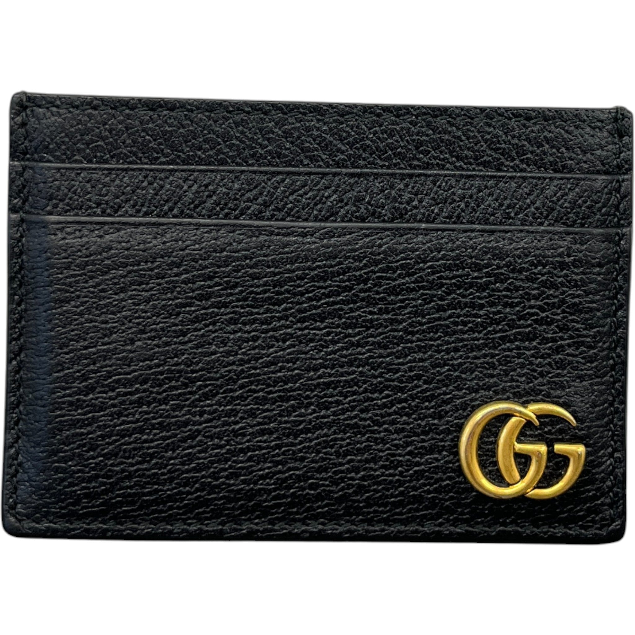 Men's Gg Marmont Money Clip Card Holder Black