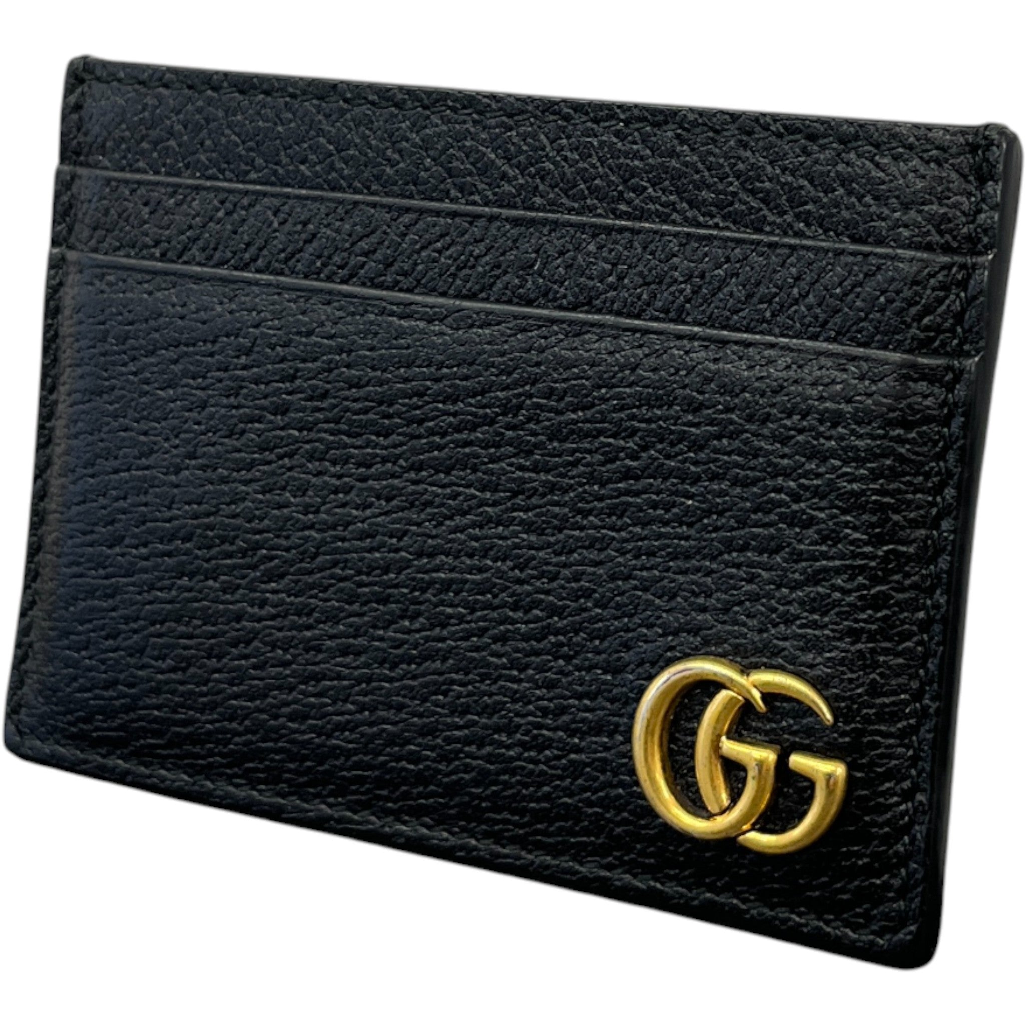Men's Gg Marmont Money Clip Card Holder Black