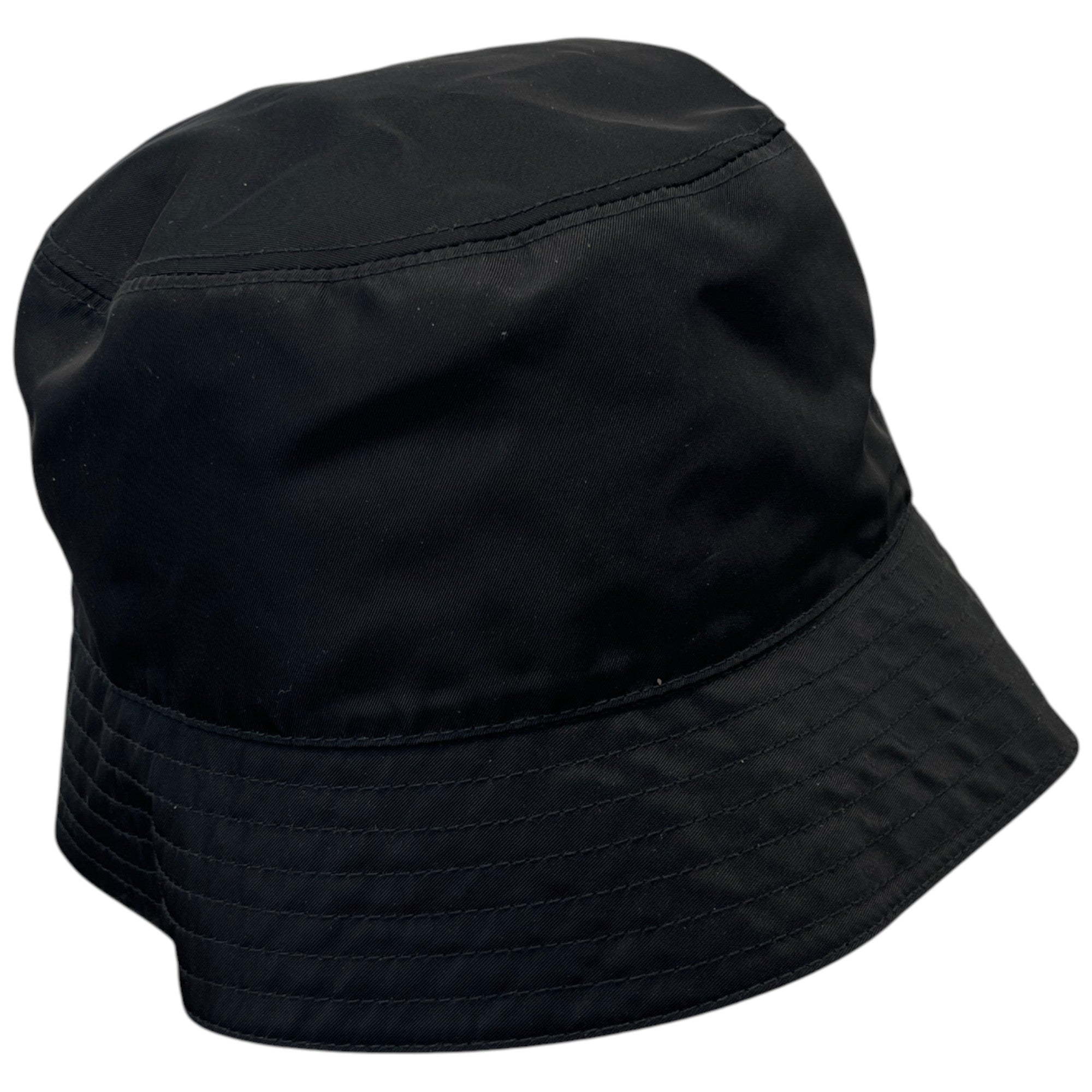 Men's Re-Nylon Logo Print Bucket Hat Black Size S