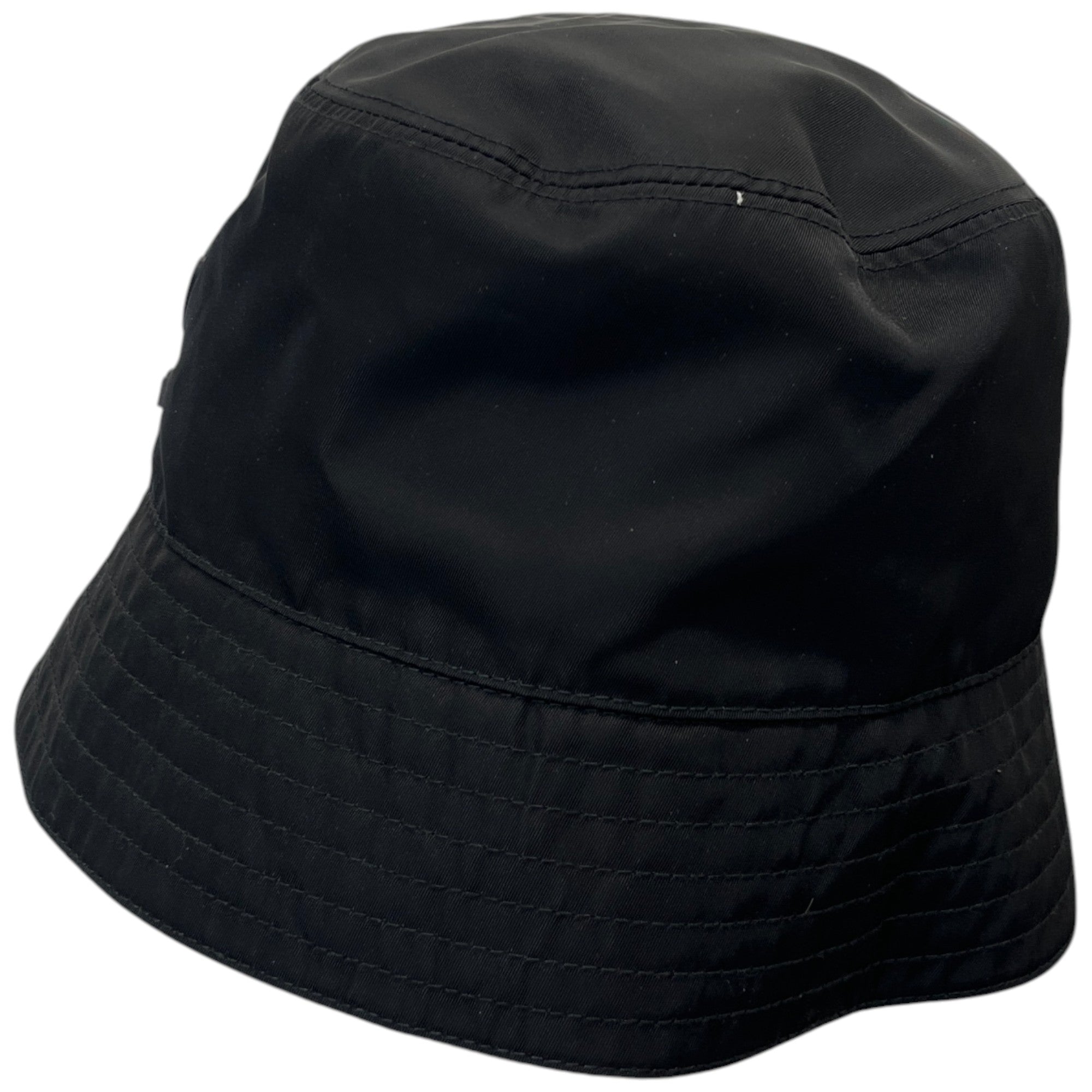 Men's Re-Nylon Logo Print Bucket Hat Black Size S