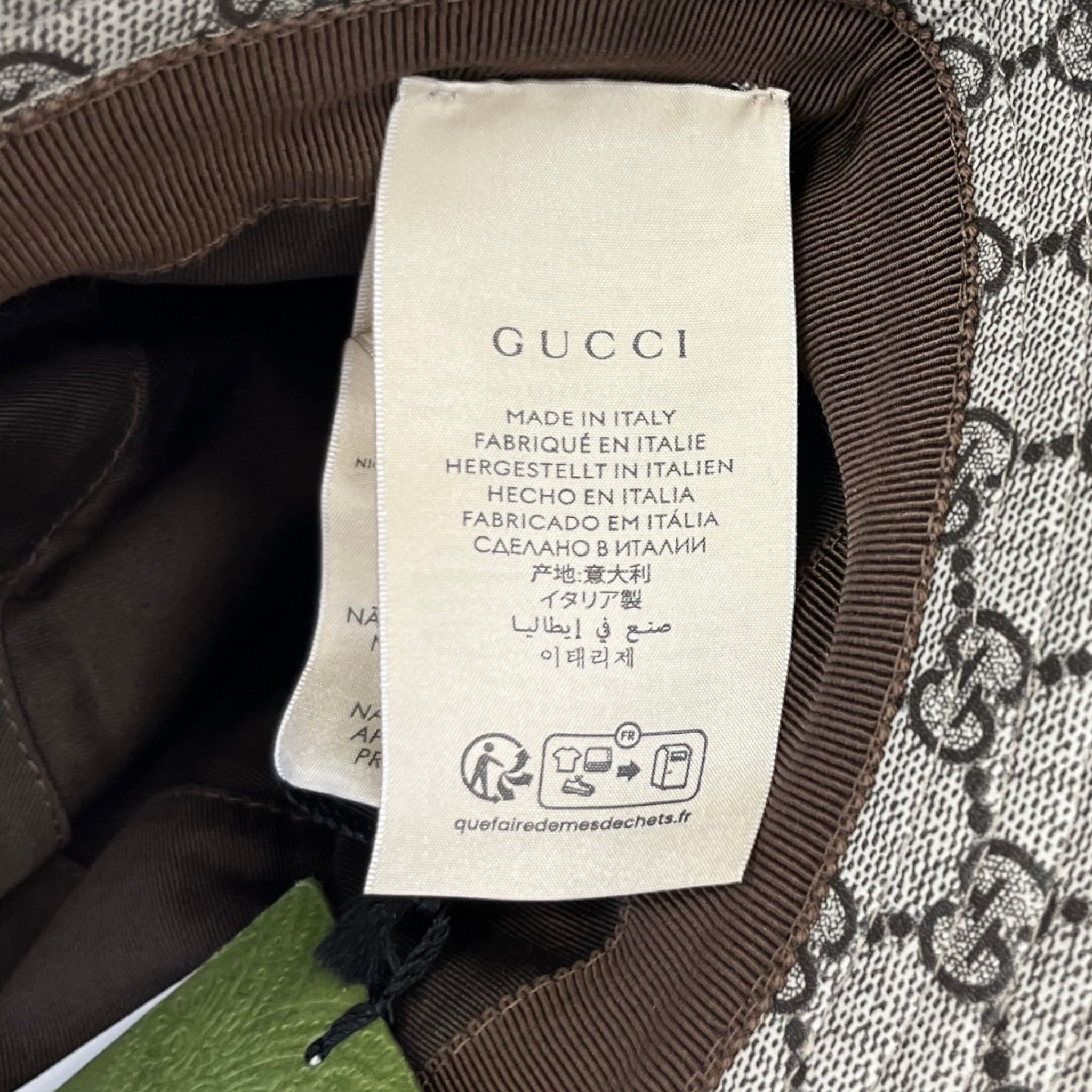 Men's Gg Supreme Bucket Hat Brown