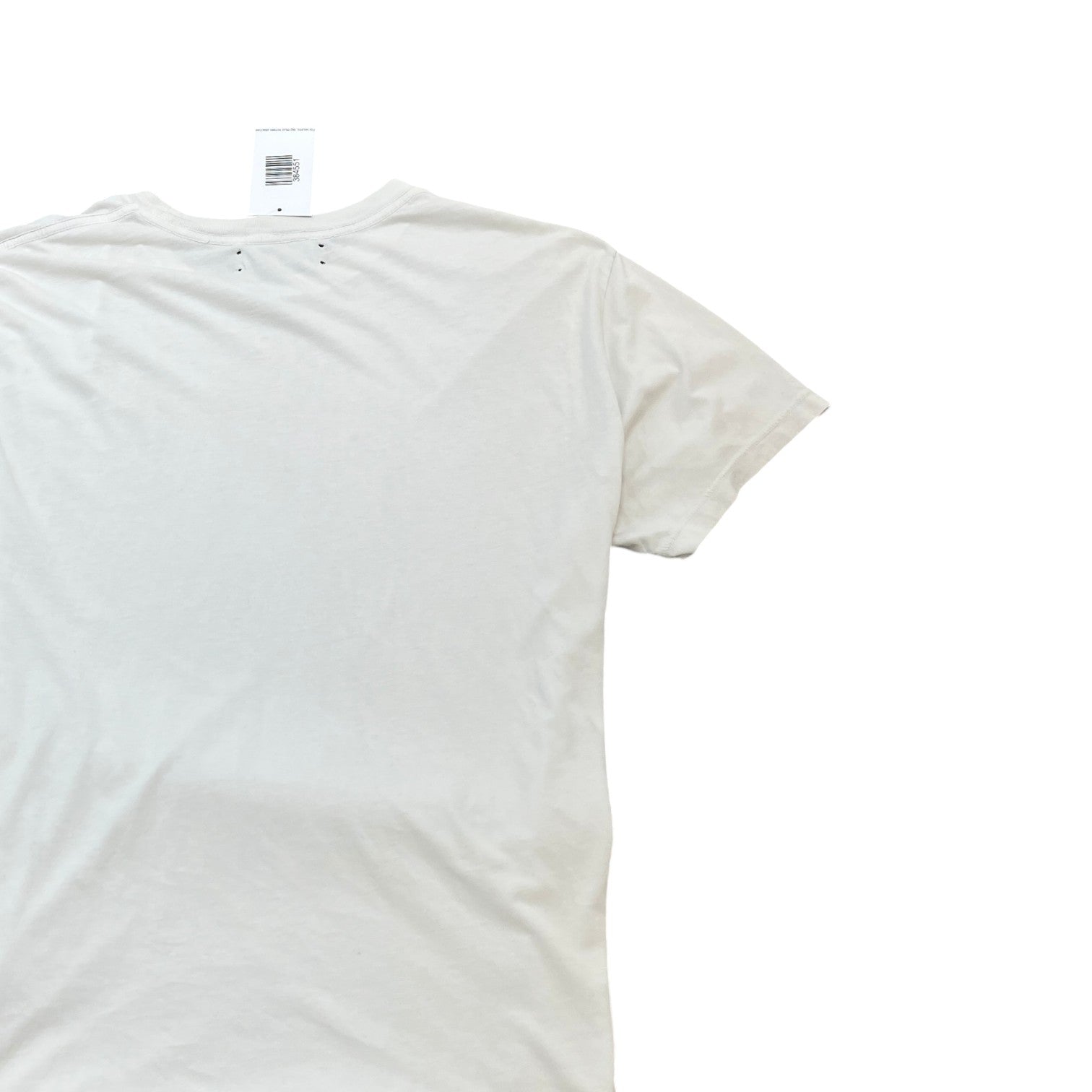 Men's Logo Print T-Shirt White Size L